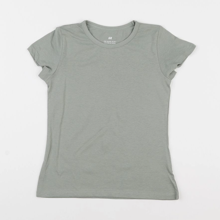 H&M - tee-shirt vert - 6/8 ans