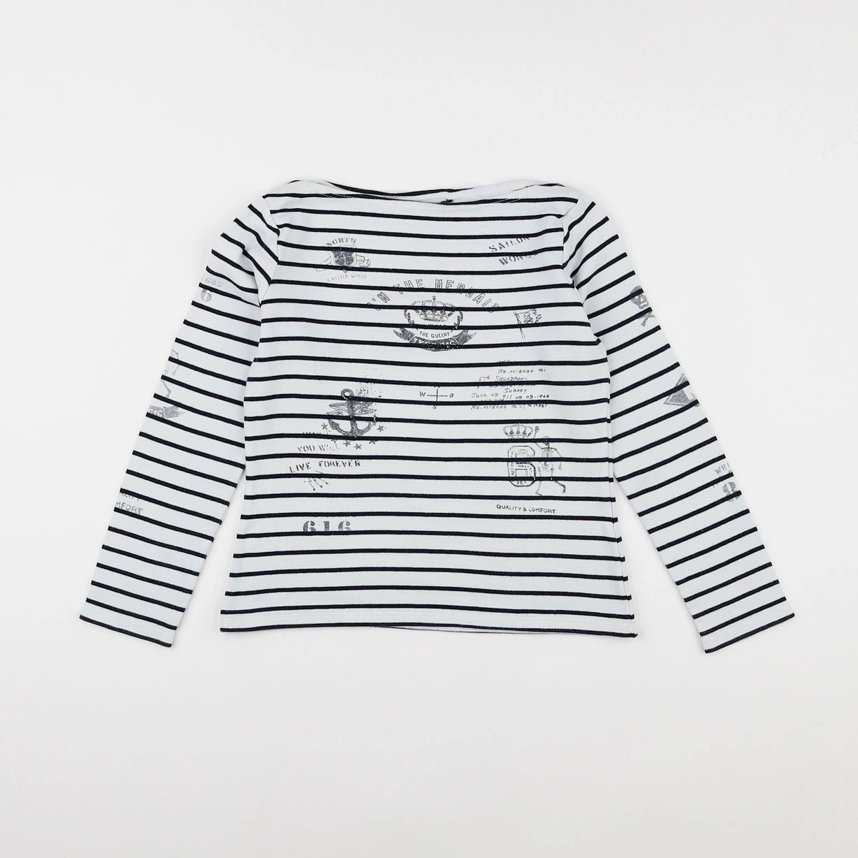 IKKS - tee-shirt blanc - 10 ans