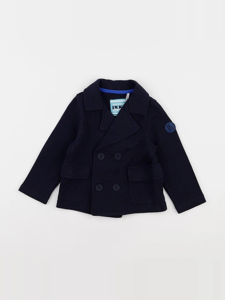 IKKS - veste imprimé au dos bleu - 2 ans
