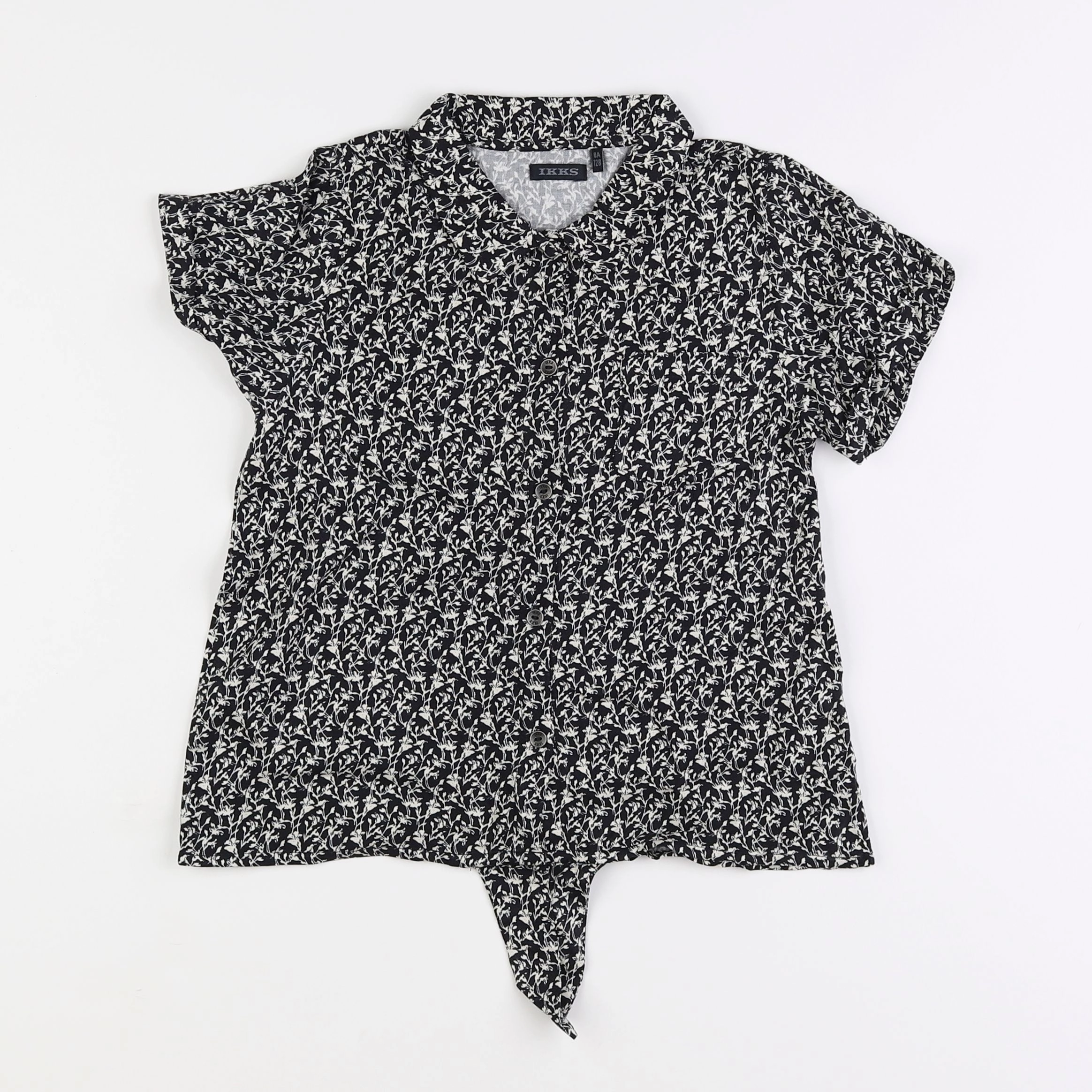 IKKS - blouse noir - 8 ans