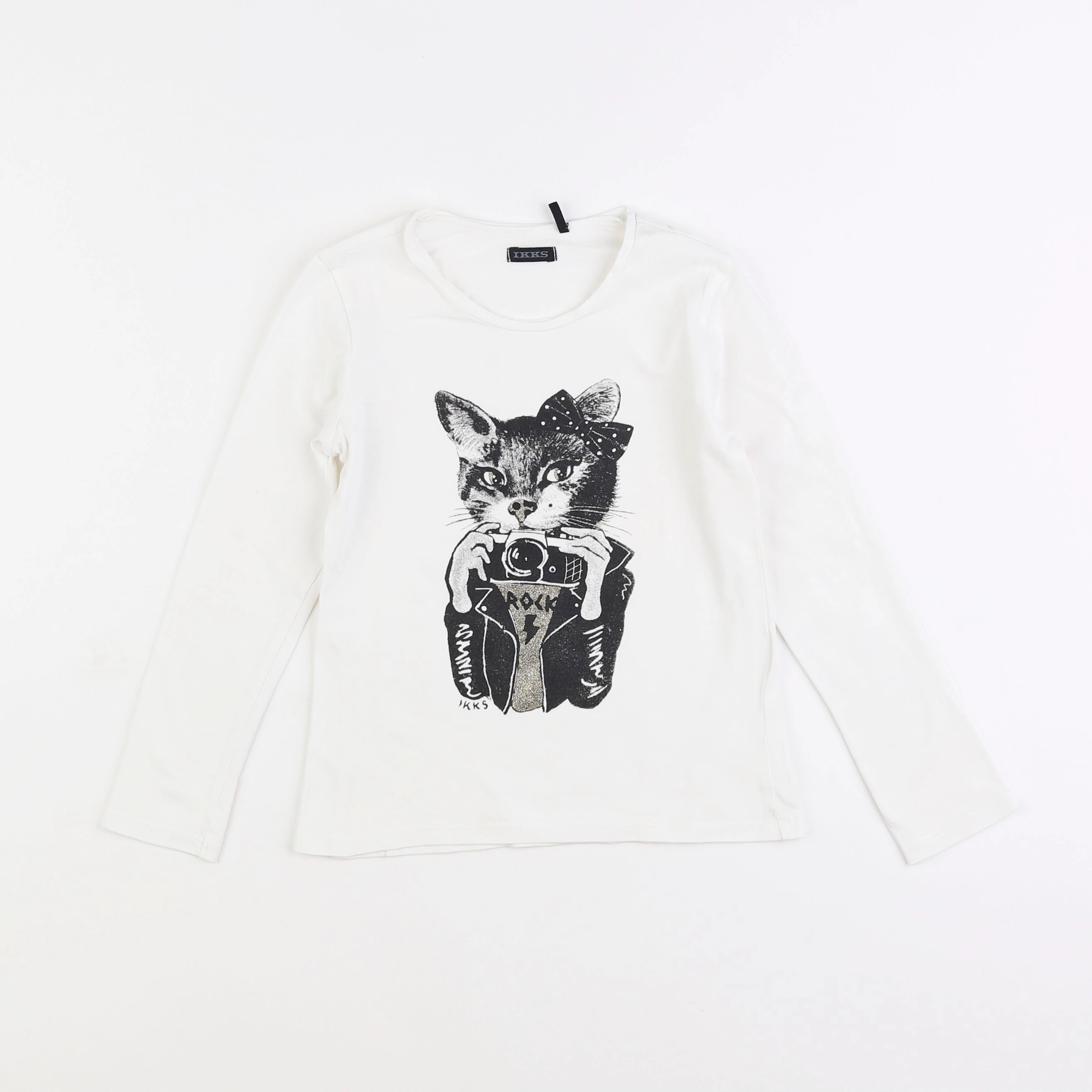 IKKS - tee-shirt blanc - 6 ans