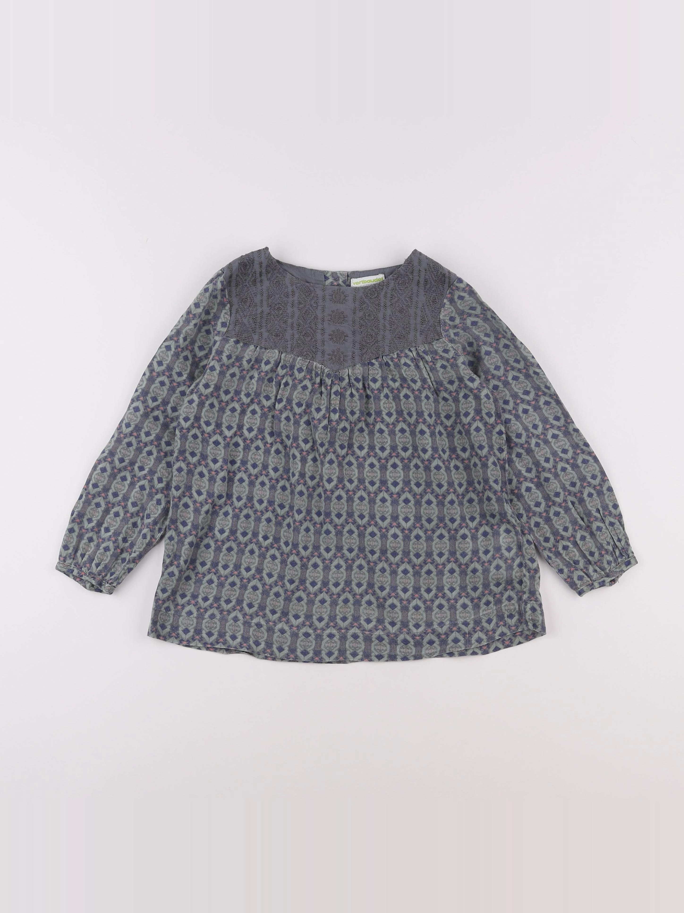 Vertbaudet - blouse bleu - 5 ans