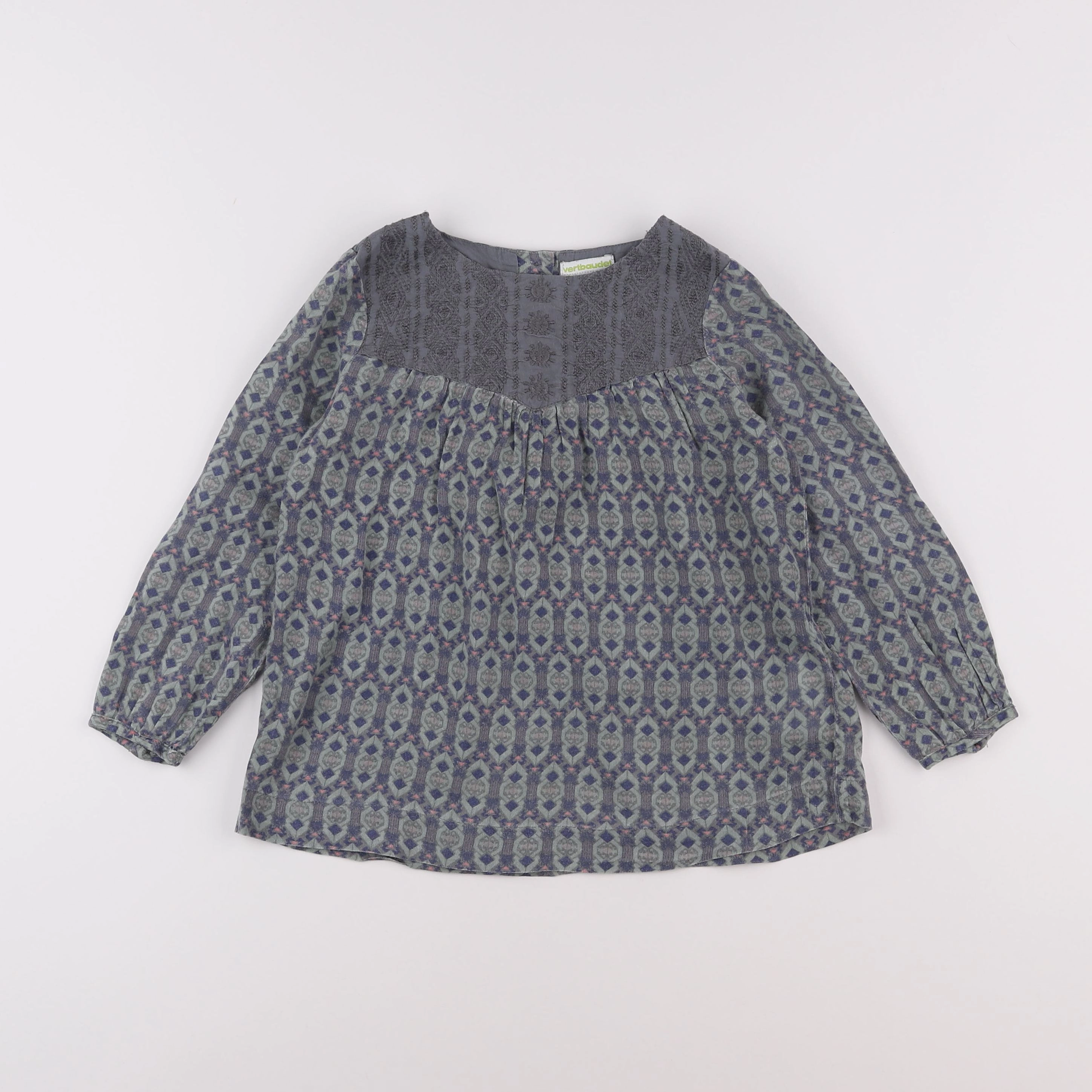 Vertbaudet - blouse bleu - 5 ans