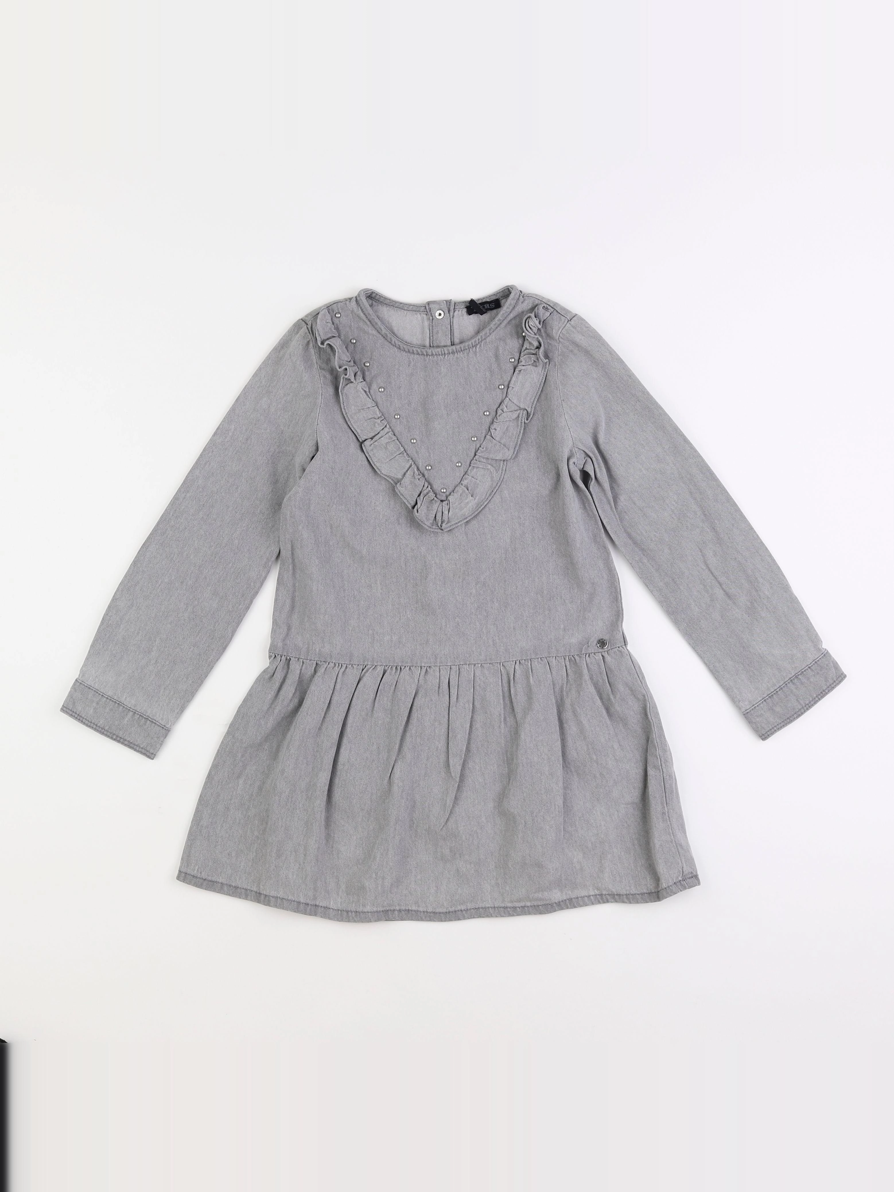 IKKS - robe gris - 6 ans