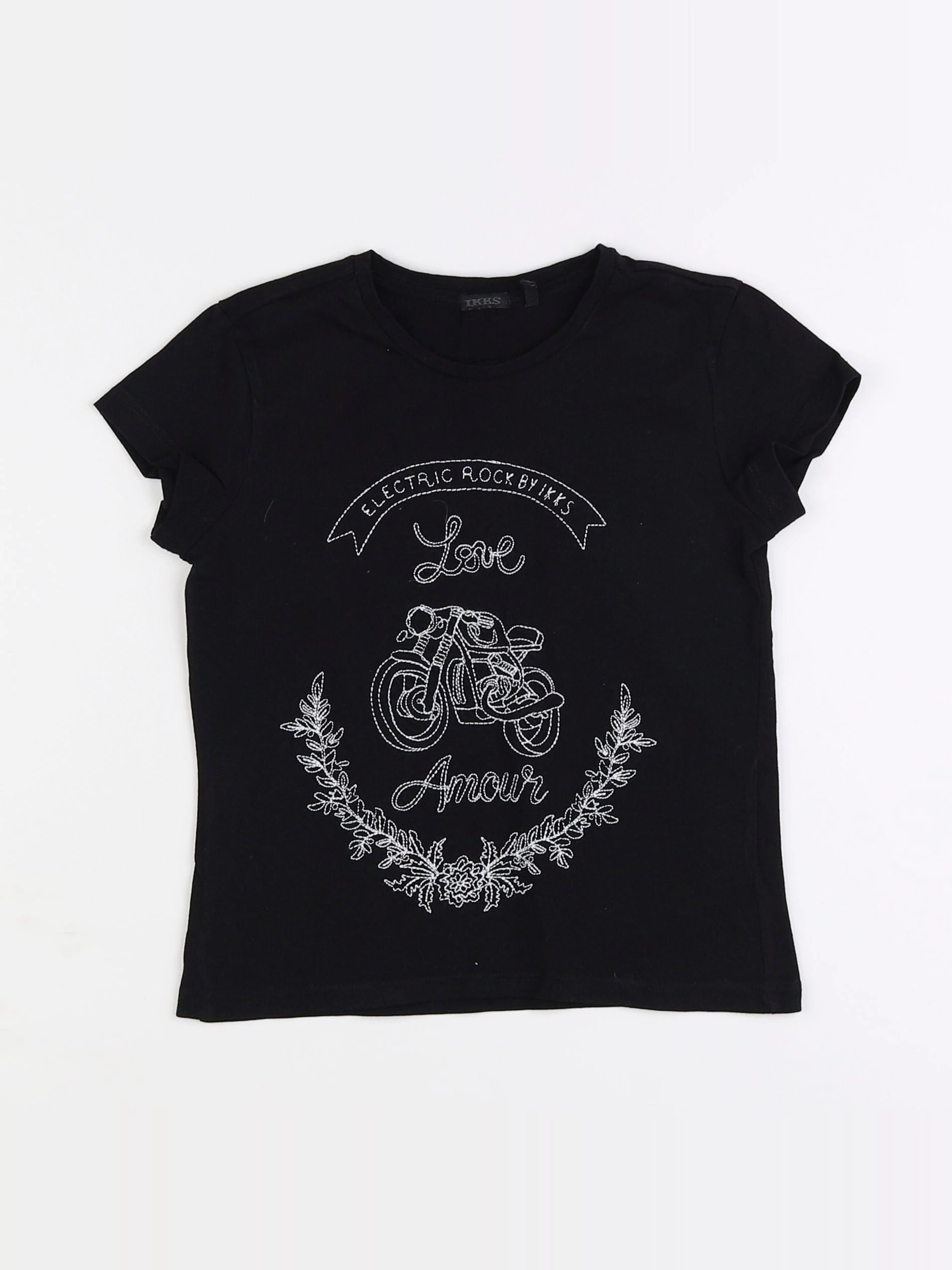 IKKS - tee-shirt noir - 8 ans