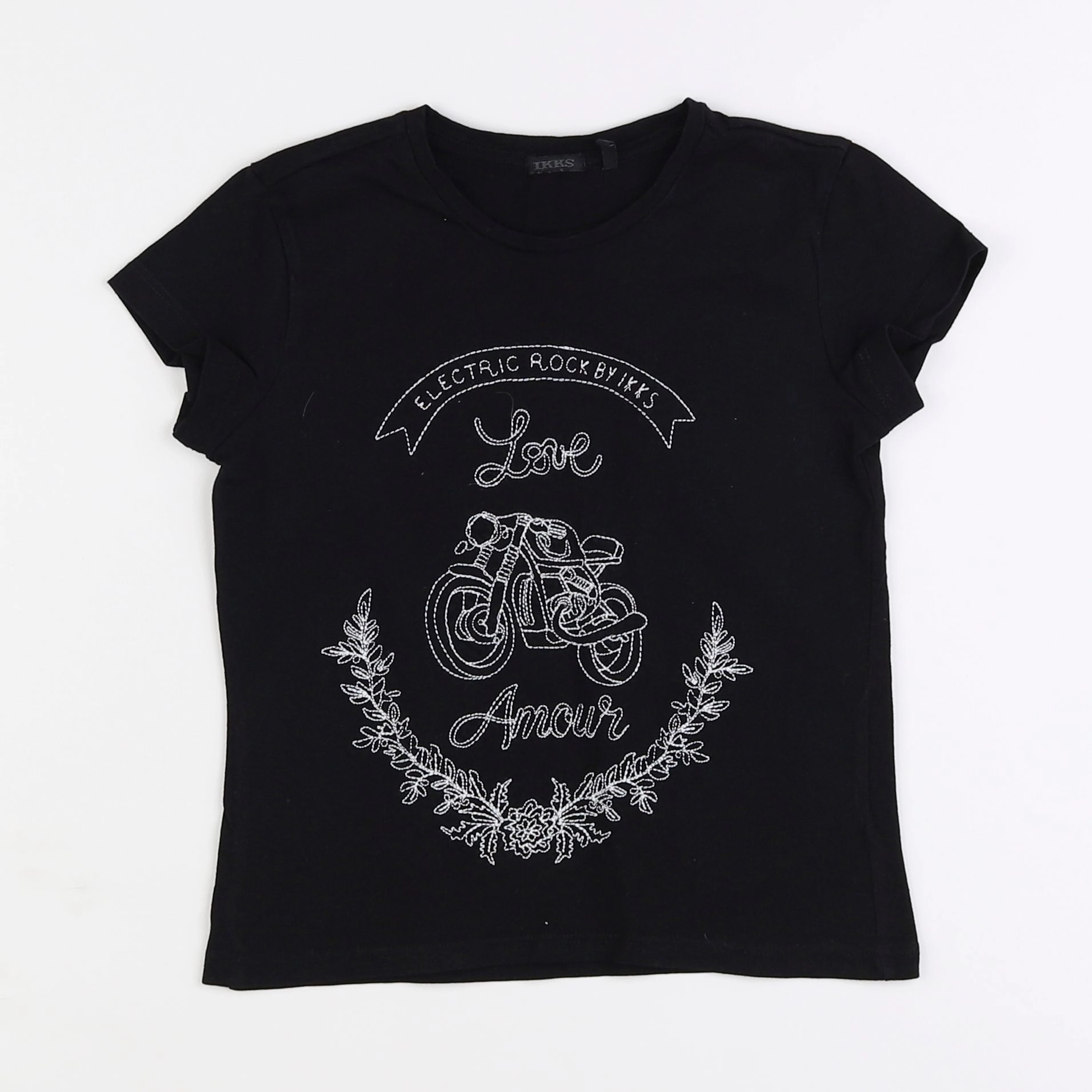IKKS - tee-shirt noir - 8 ans