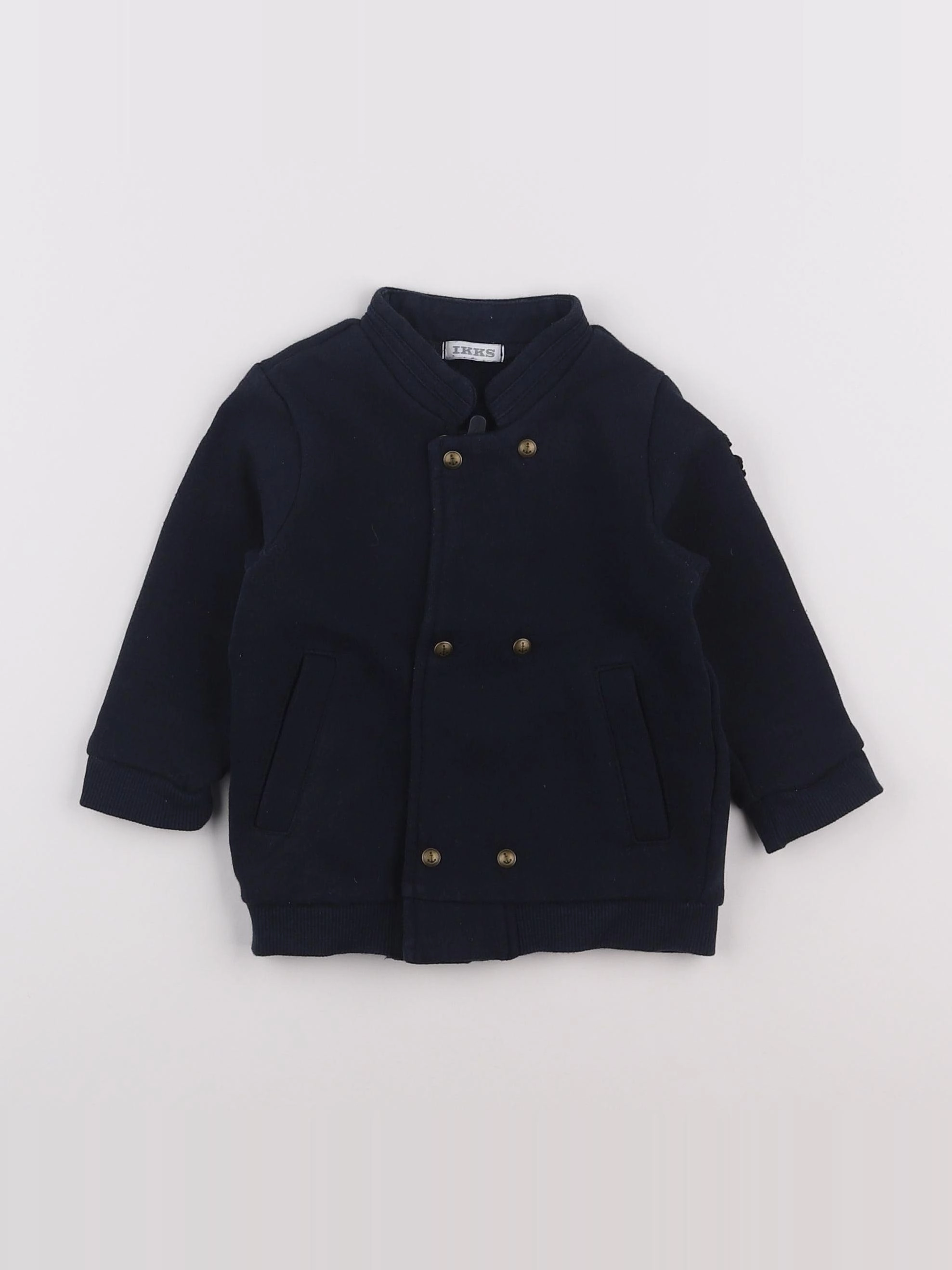 IKKS - veste doublé bleu - 12 mois