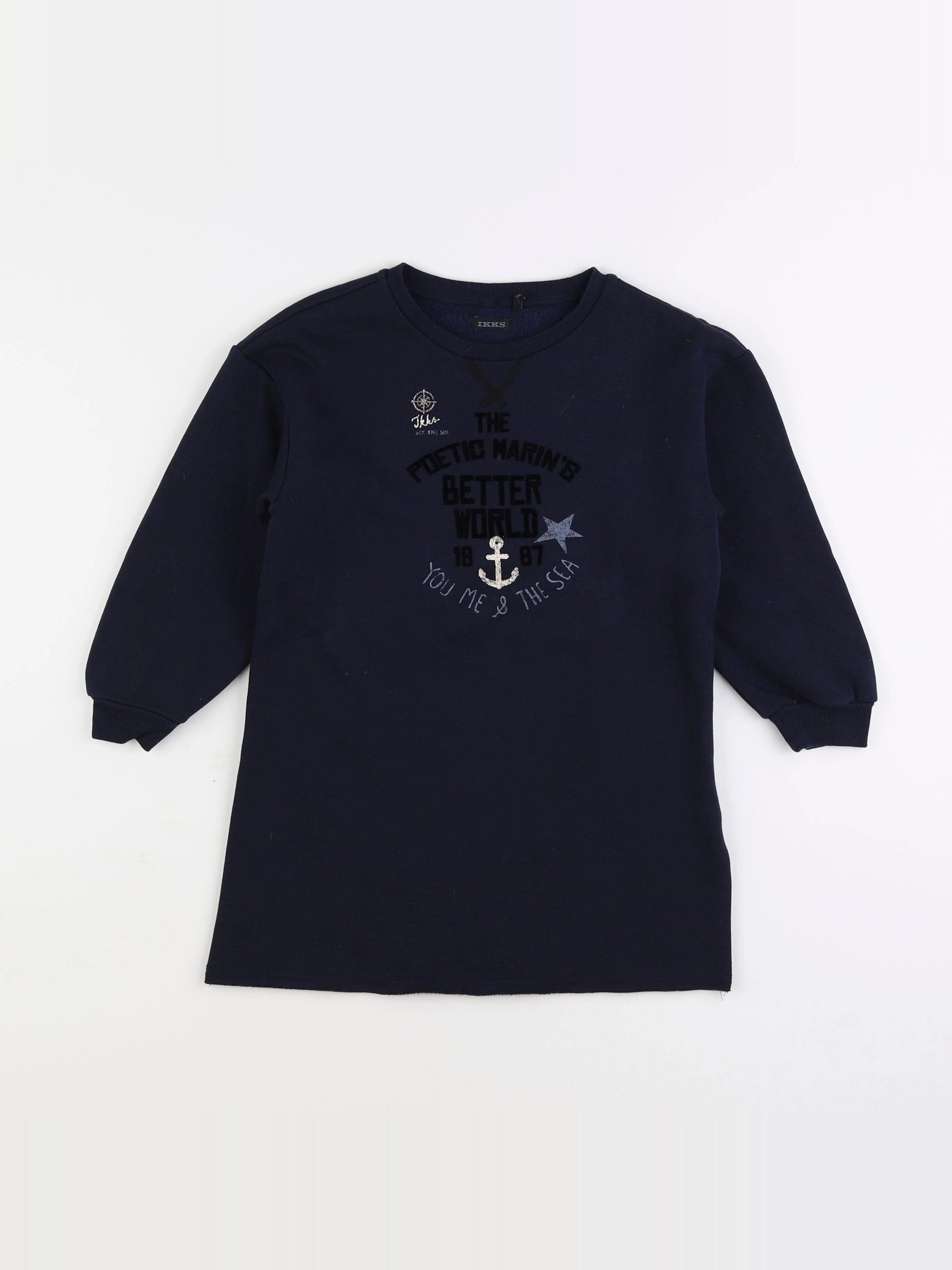 IKKS - robe bleu - 6 ans