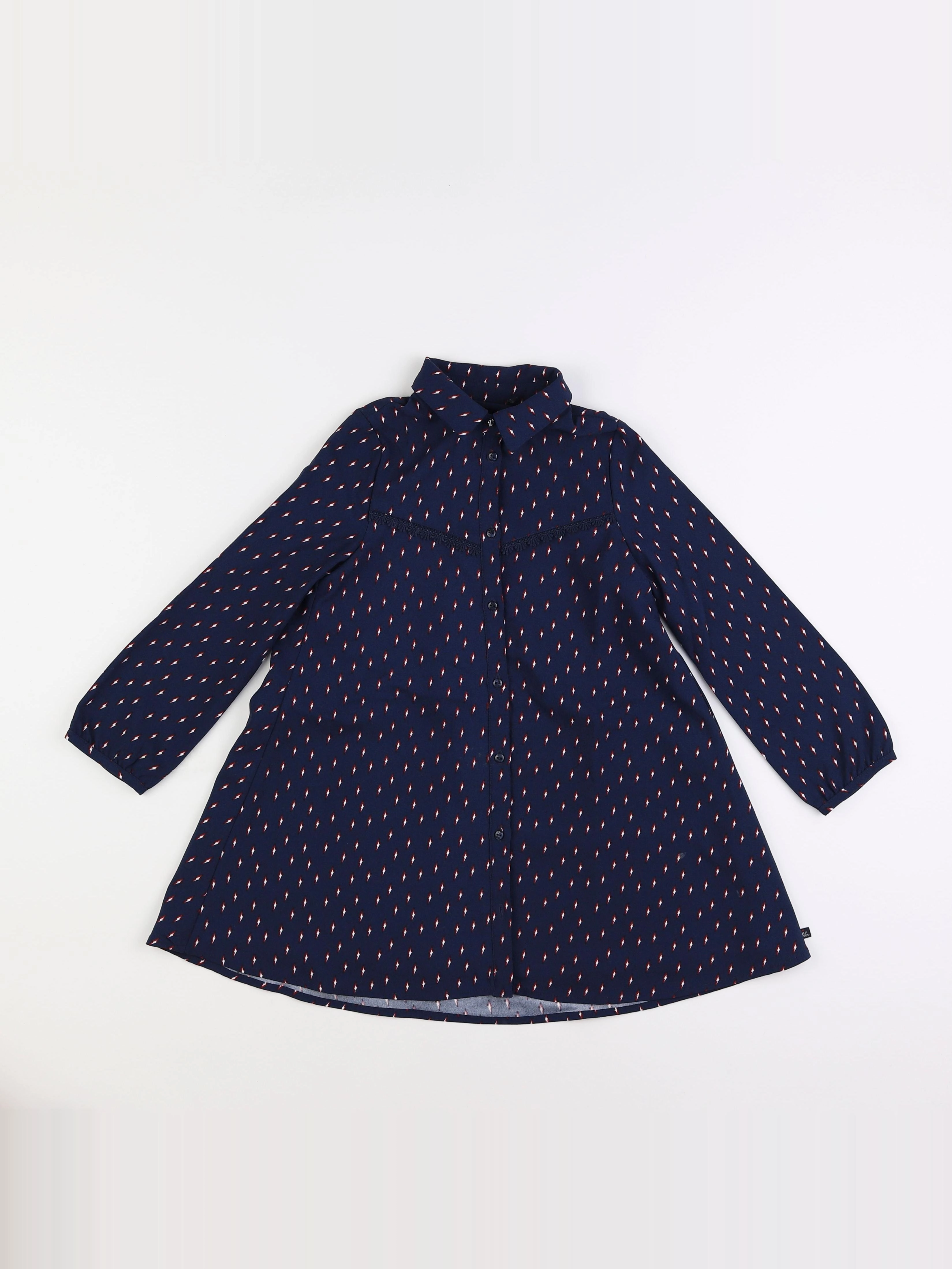 IKKS - robe bleu - 6 ans