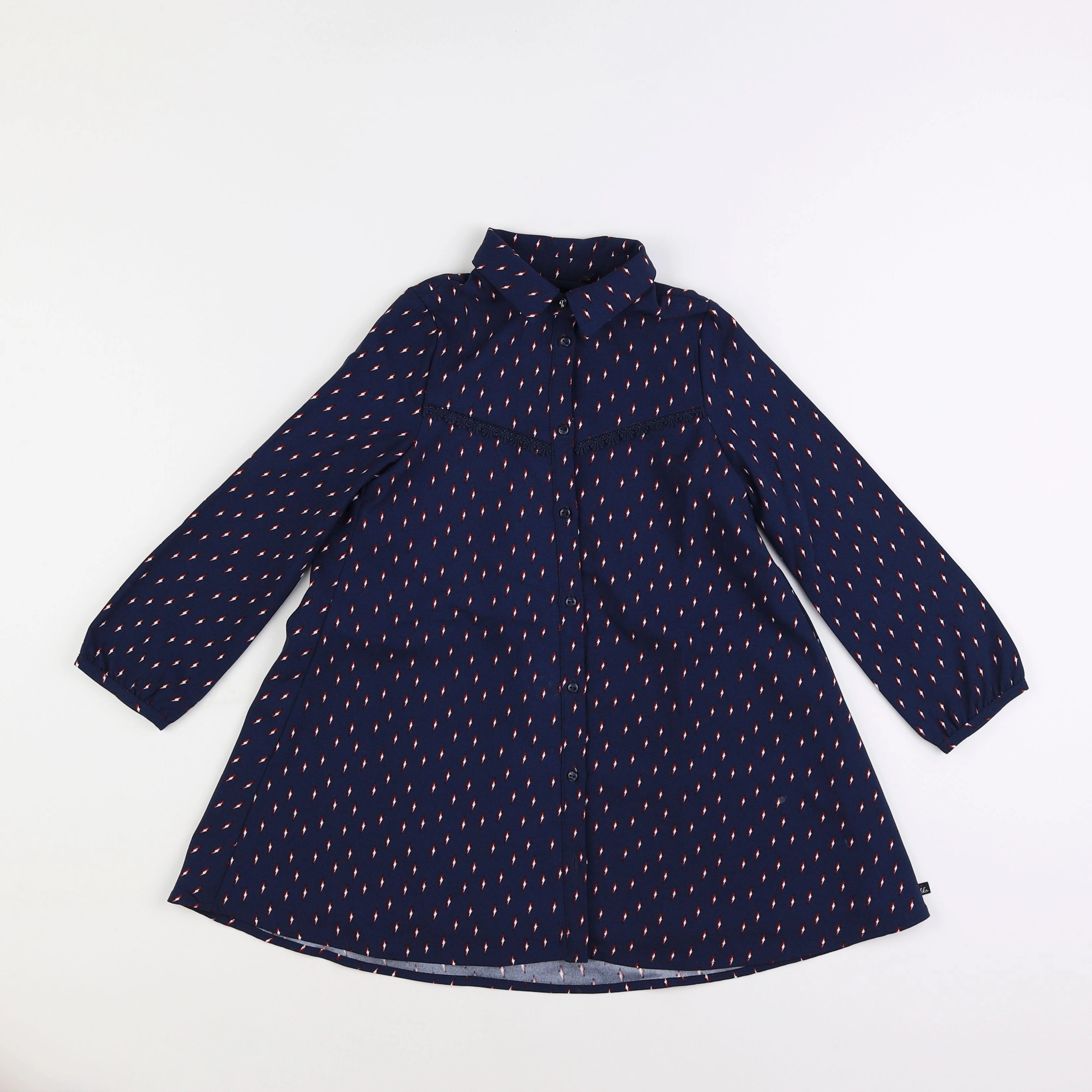 IKKS - robe bleu - 6 ans