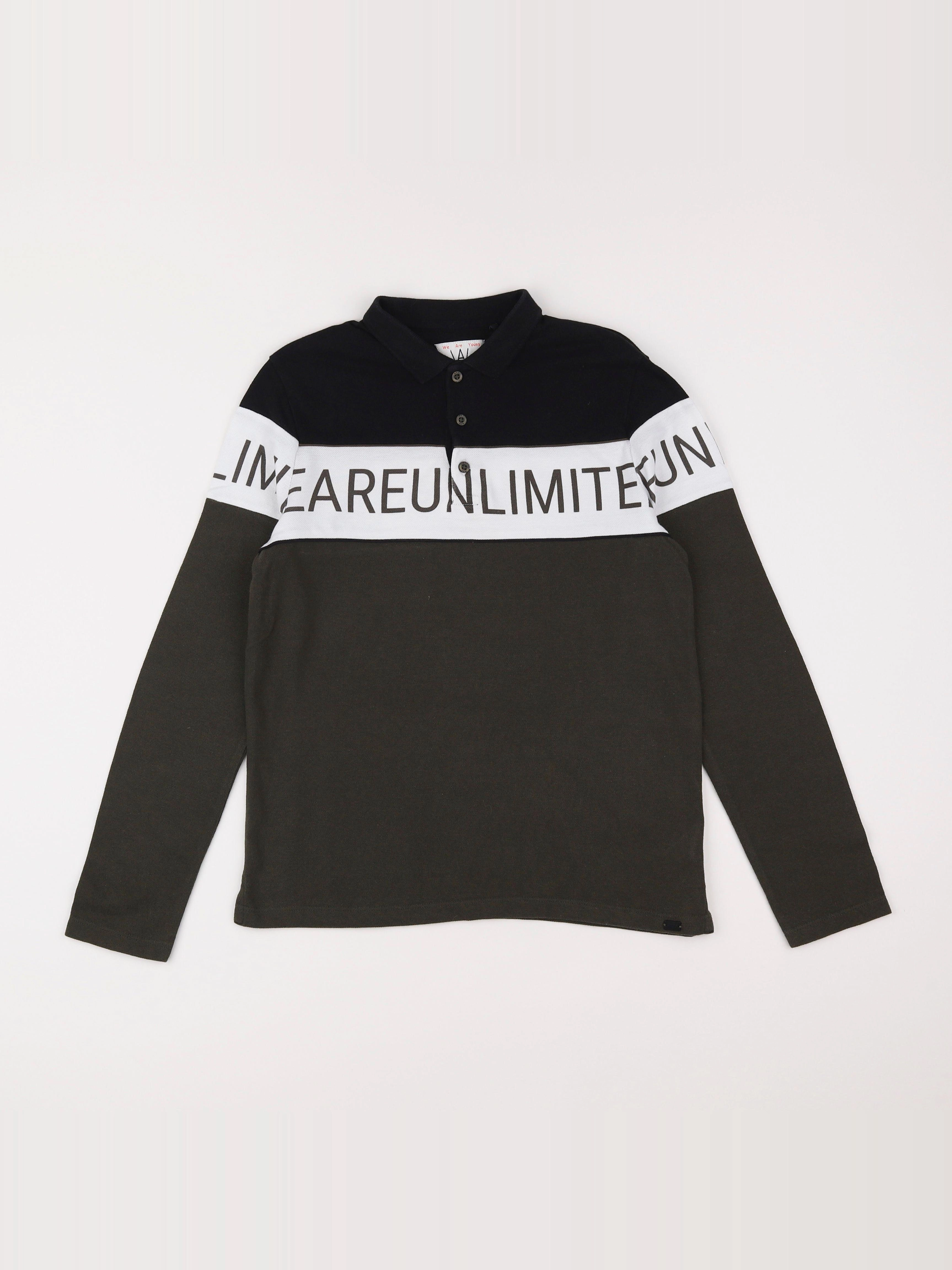 IKKS - polo noir - 12 ans