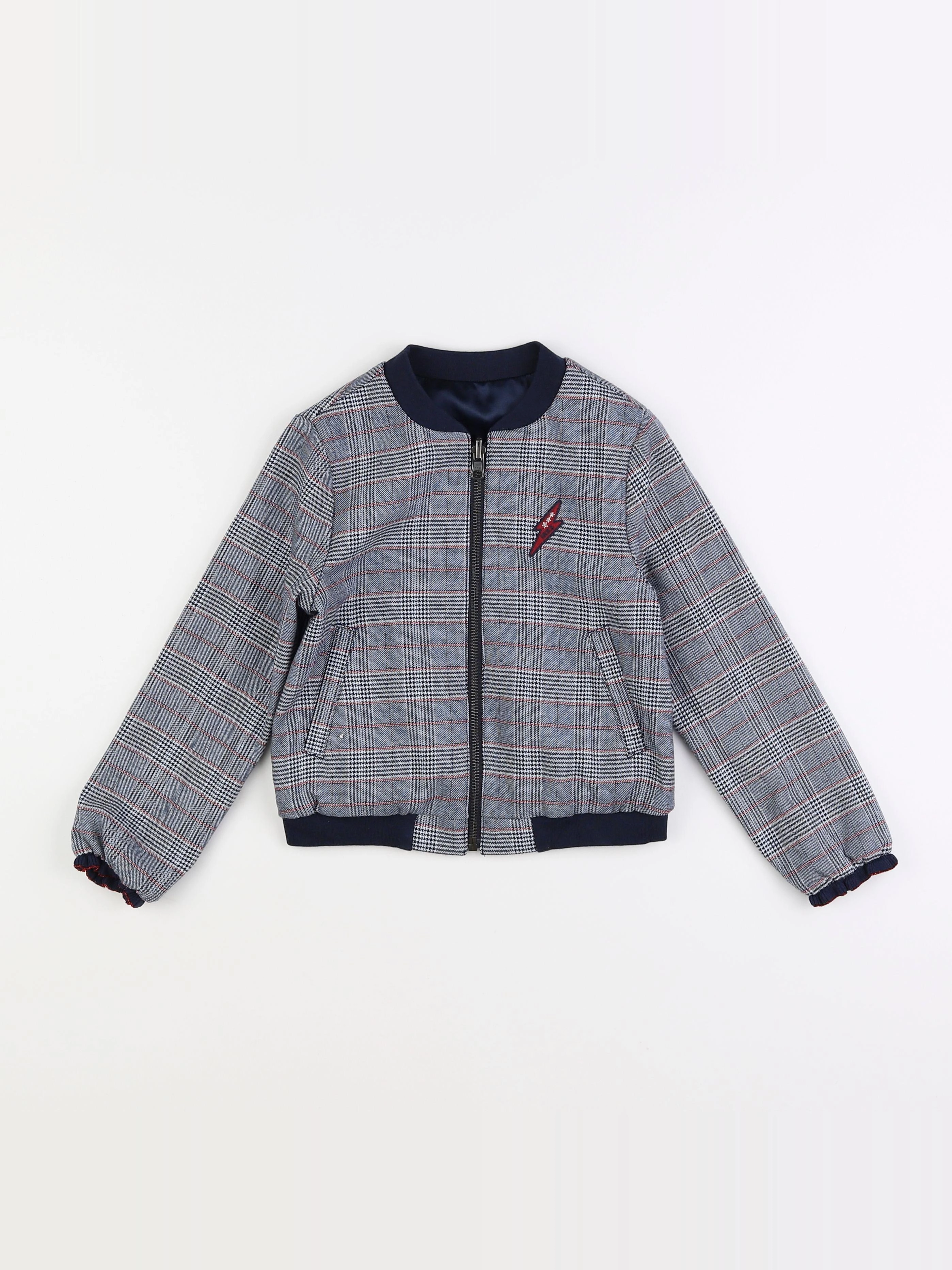 IKKS - veste réversible bleu - 6 ans