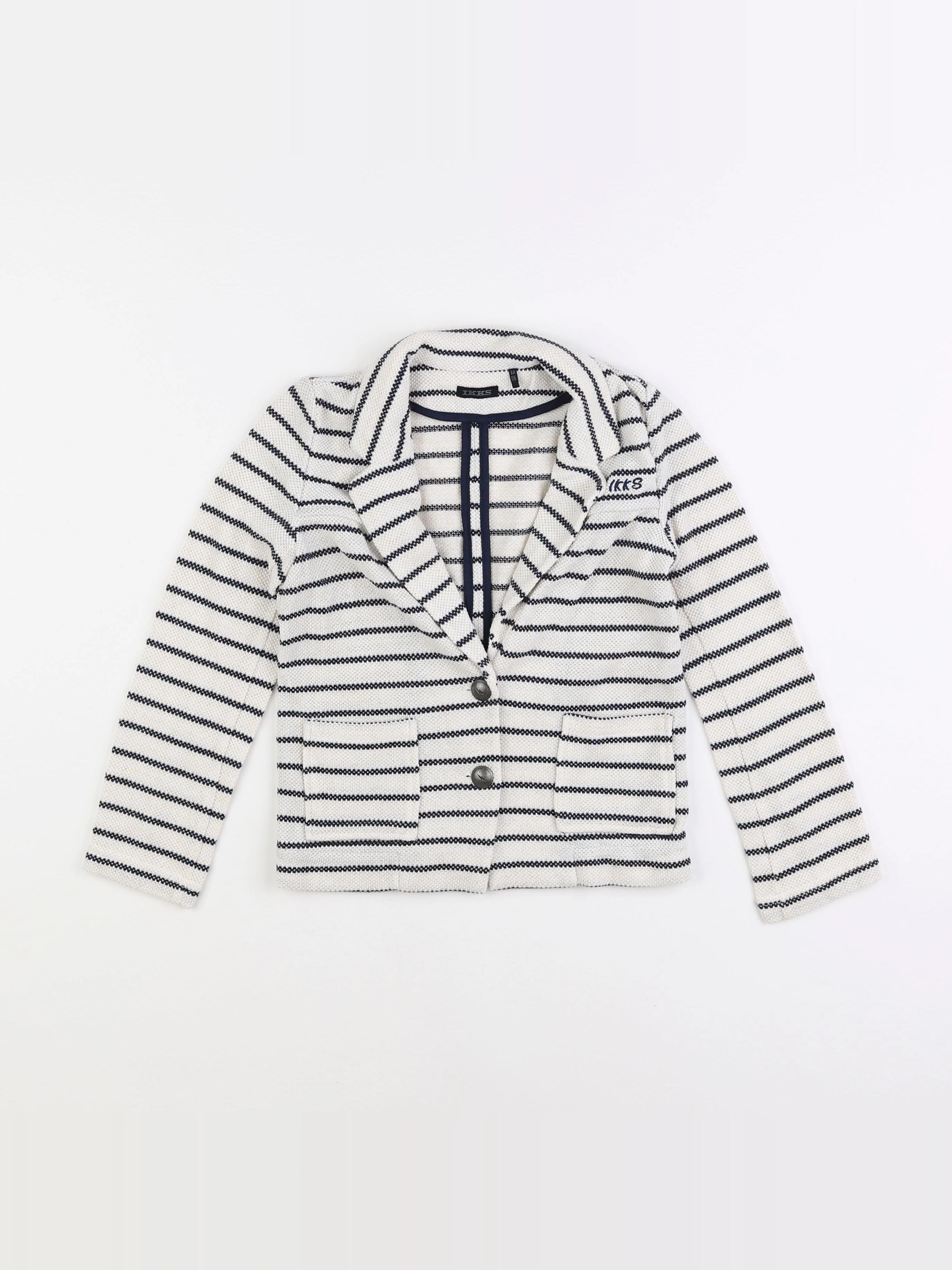 IKKS - veste beige, bleu - 6 ans