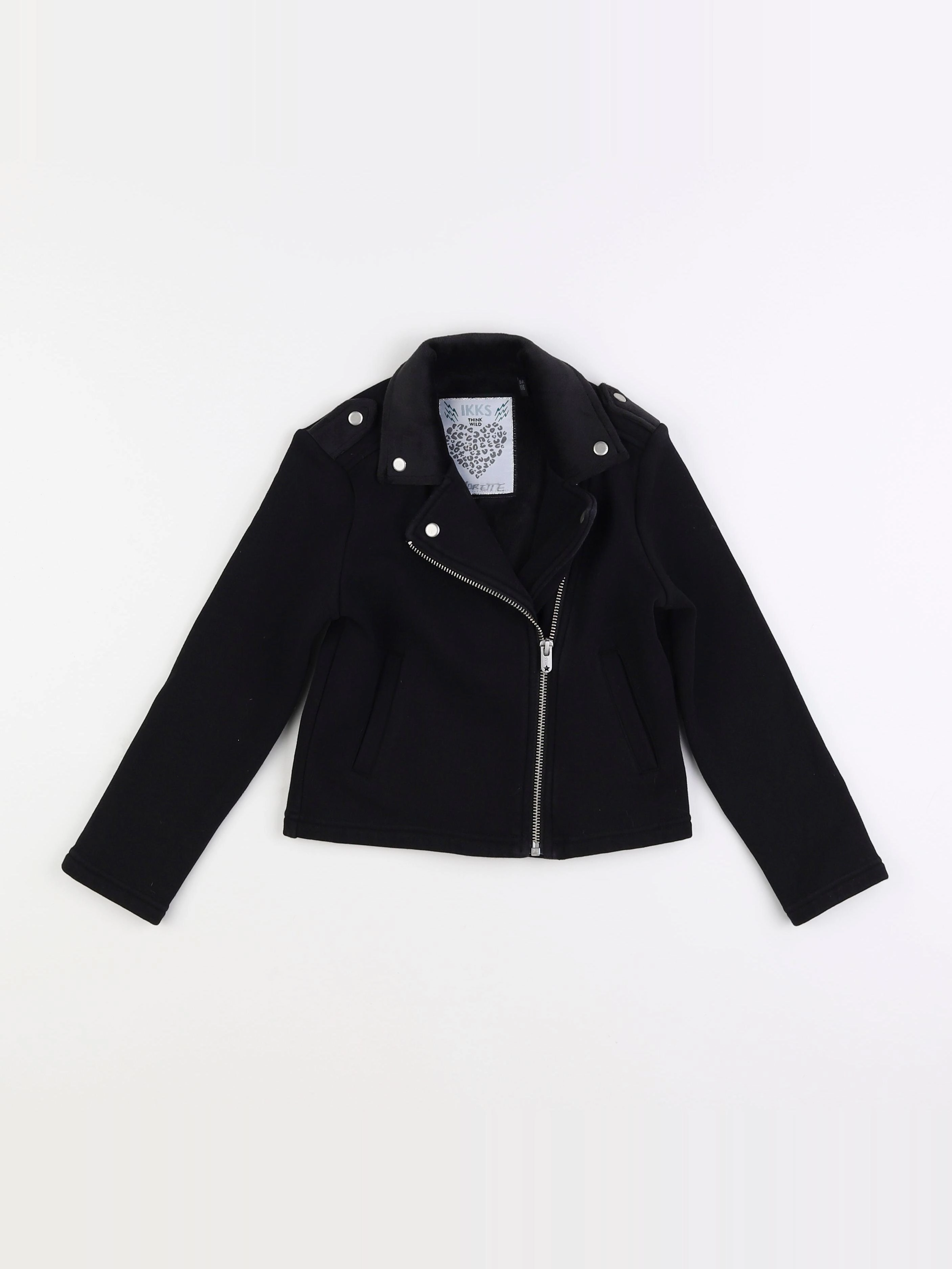 IKKS - veste imprimé au dos noir - 6 ans