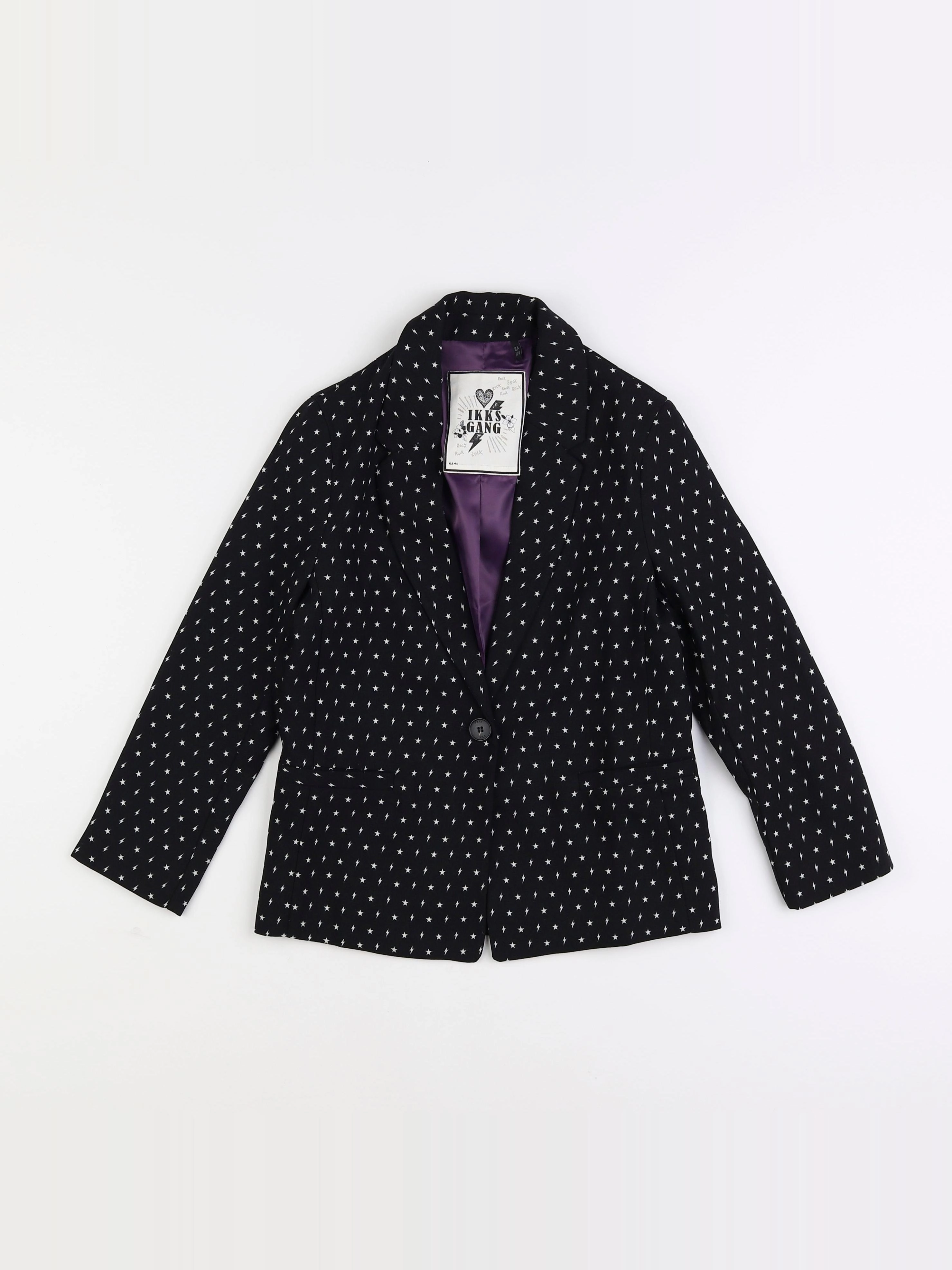 IKKS - veste noir - 8 ans