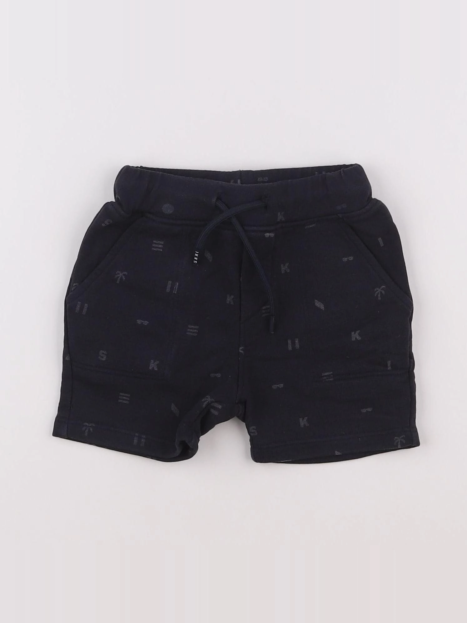 IKKS - short bleu - 12 mois