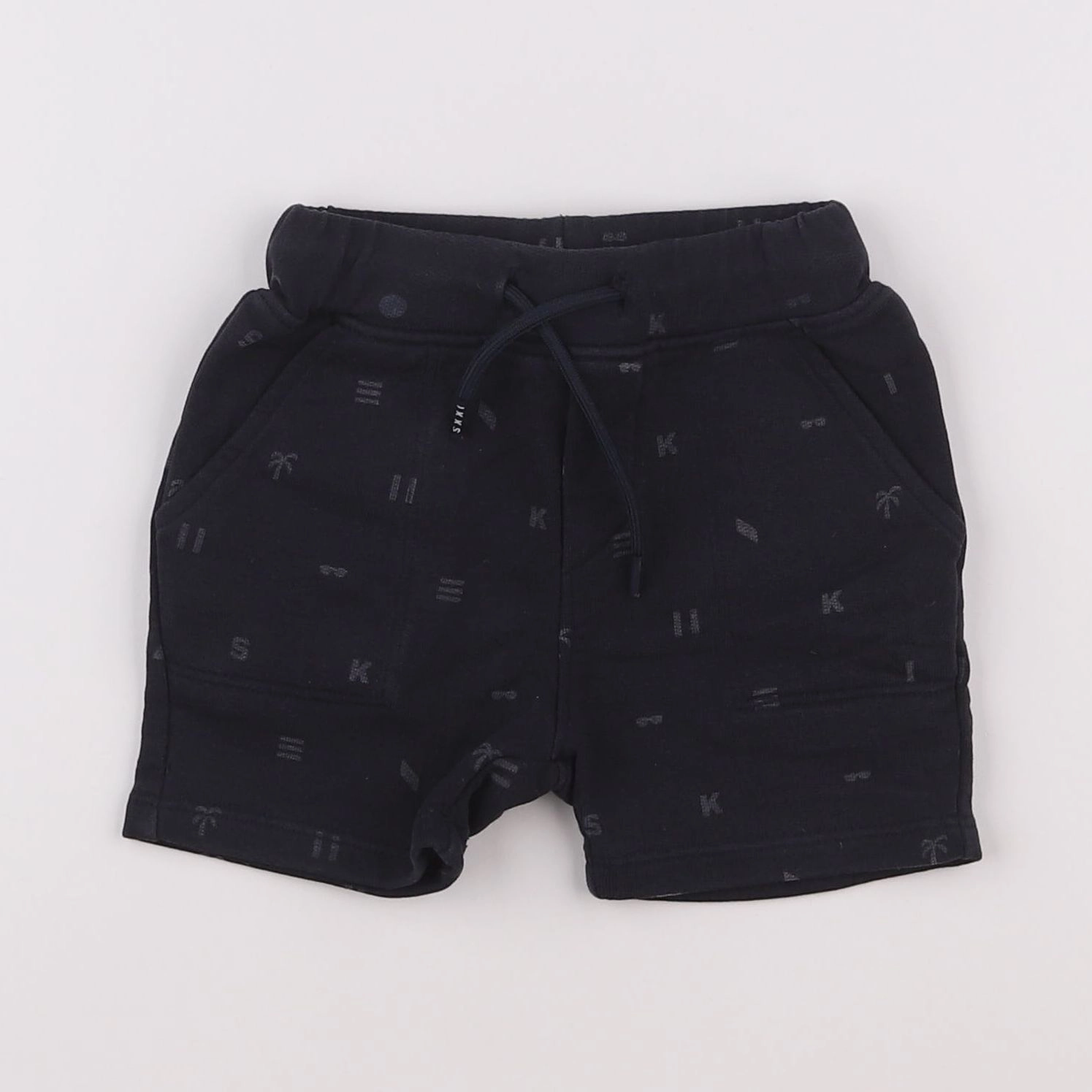 IKKS - short bleu - 12 mois