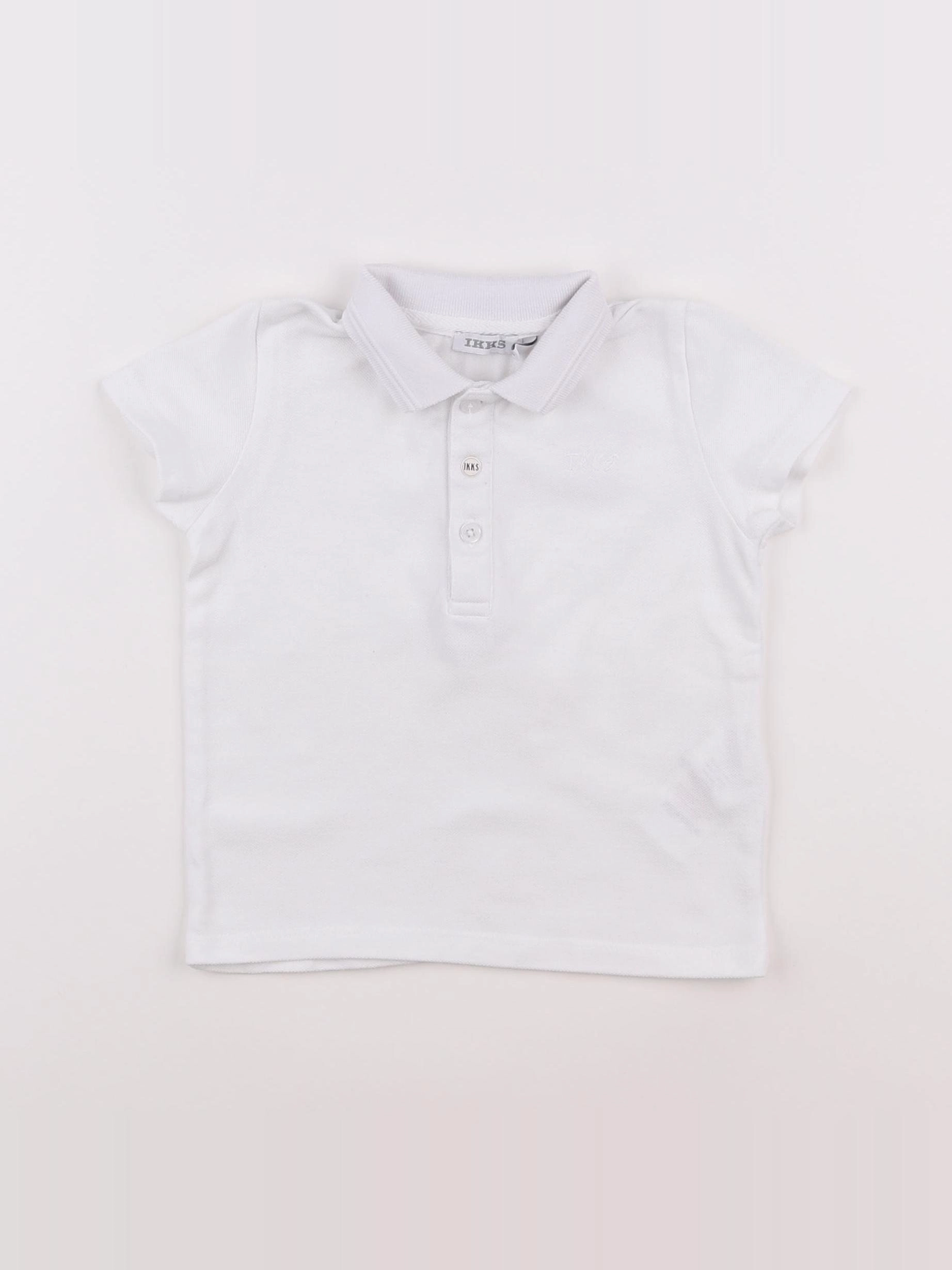 IKKS - polo blanc - 12 mois