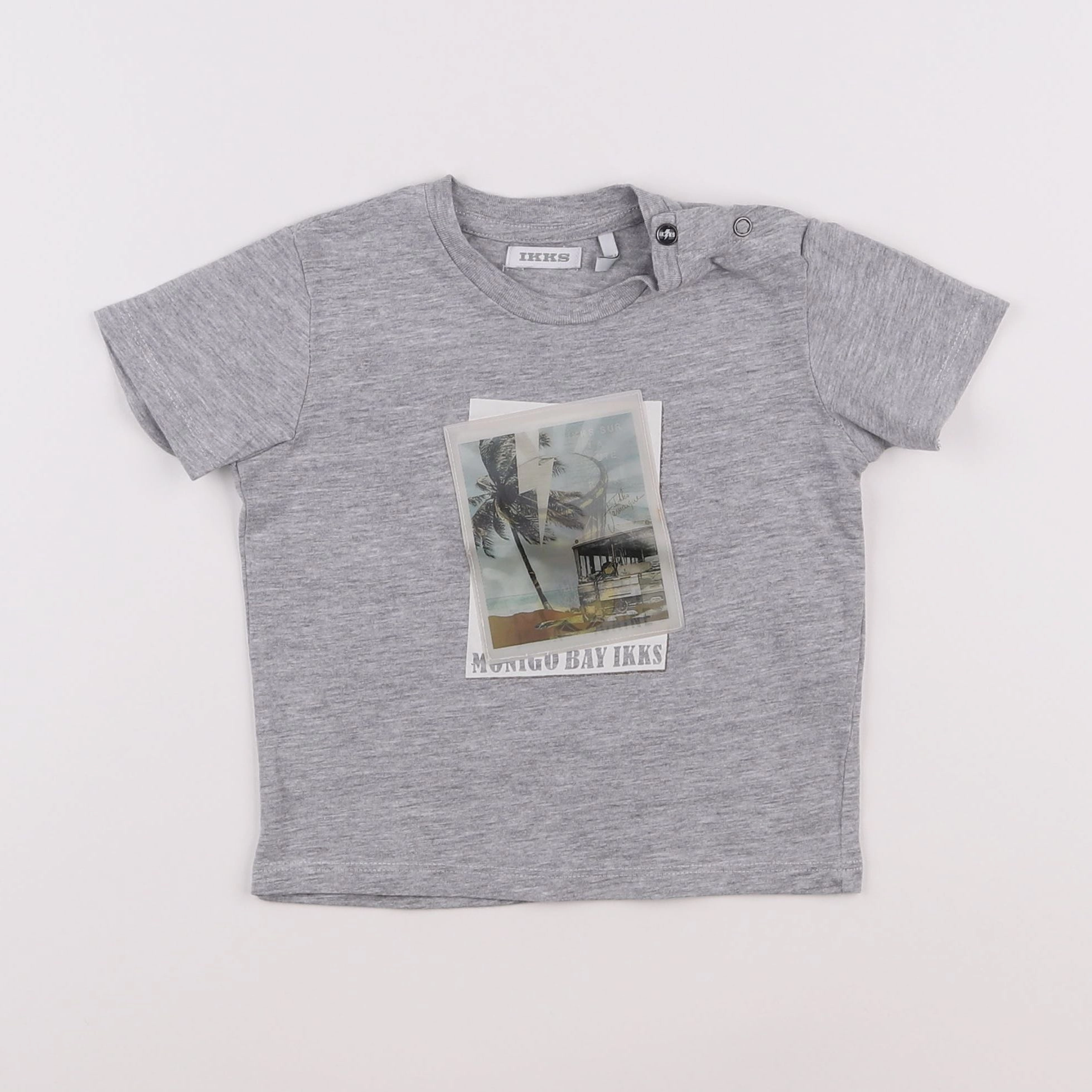 IKKS - tee-shirt gris - 12 mois