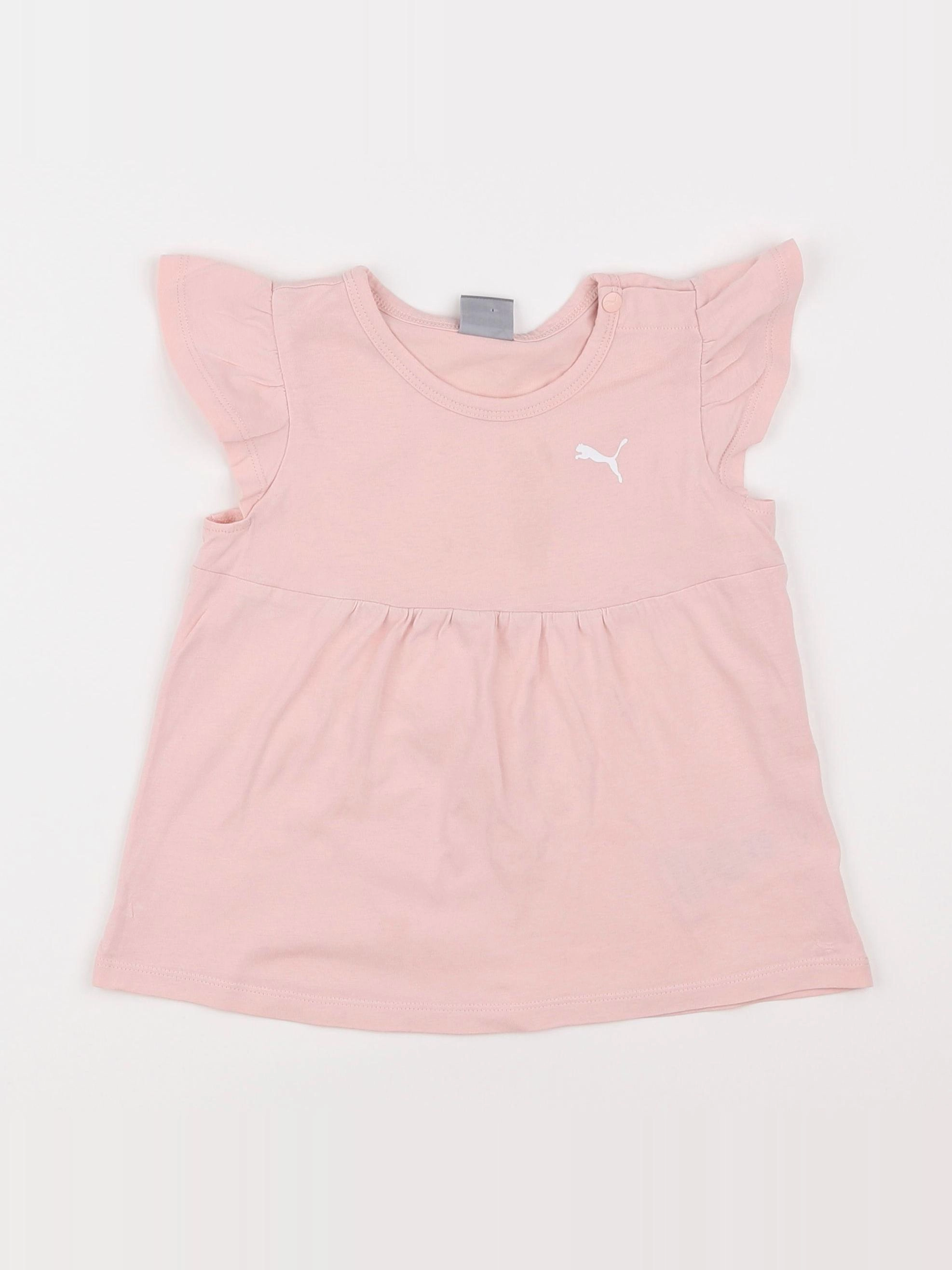 Puma - tee-shirt rose - 12/18 mois