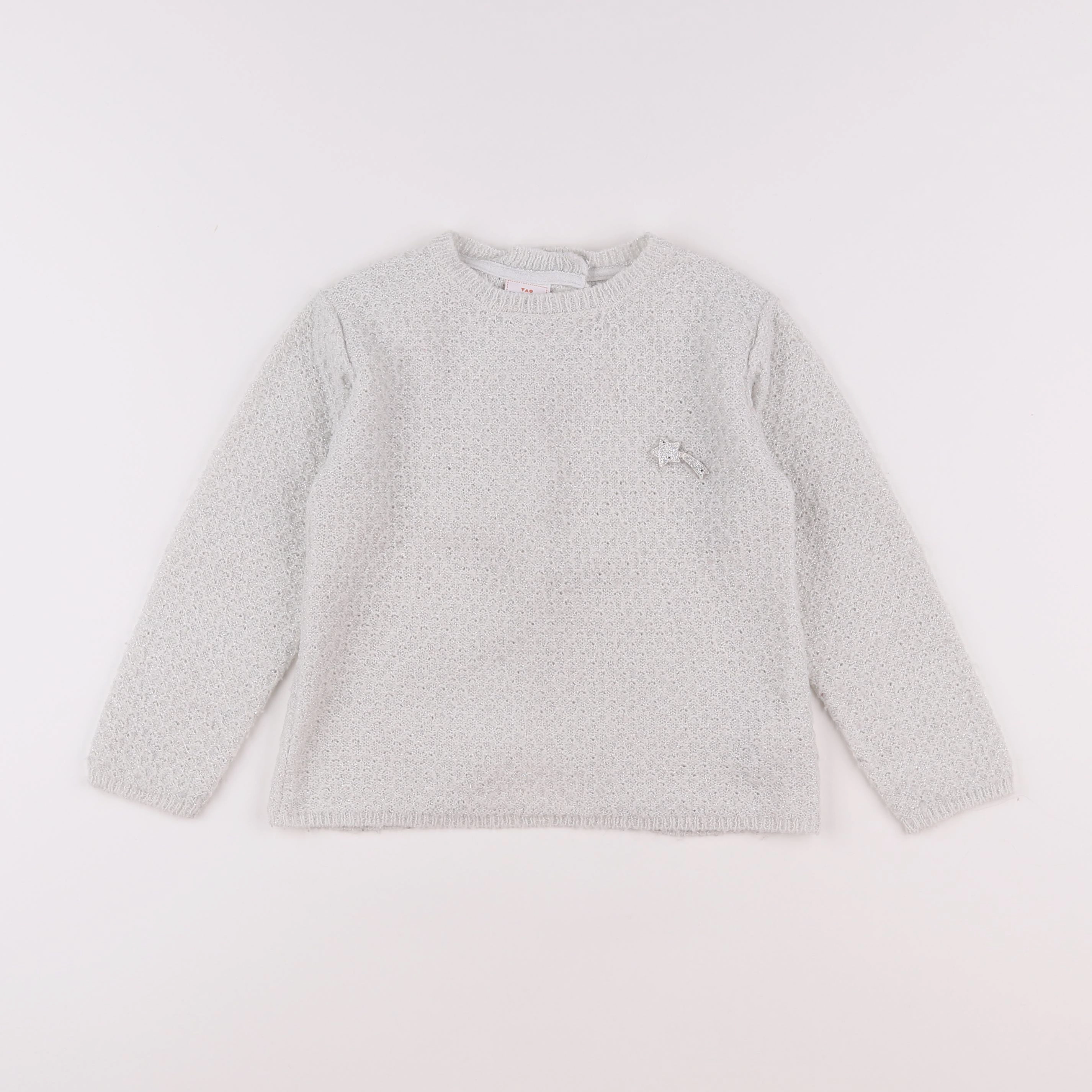 Tape à l'oeil - pull argent - 5 ans