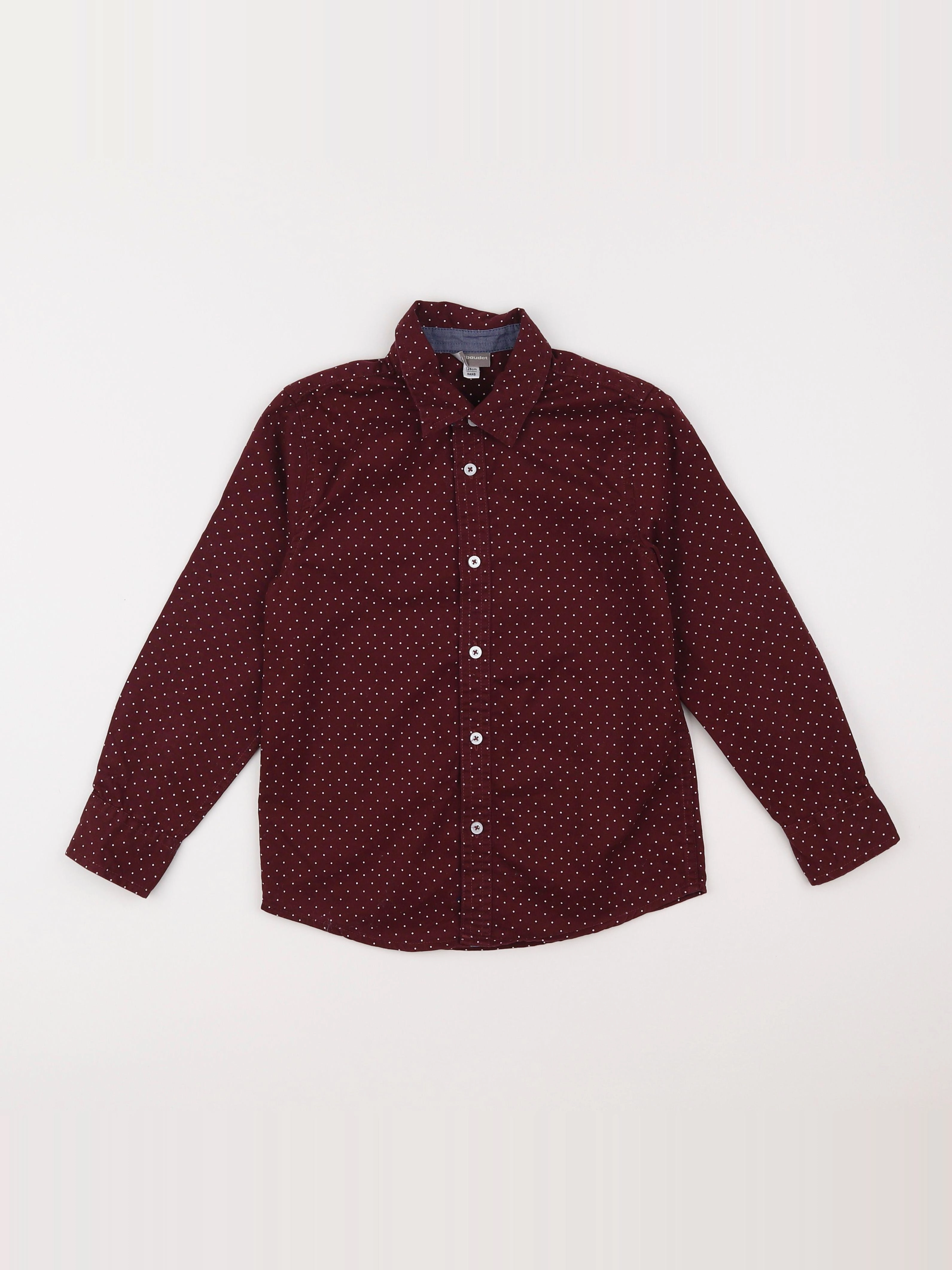 Vertbaudet - chemise rouge - 8 ans