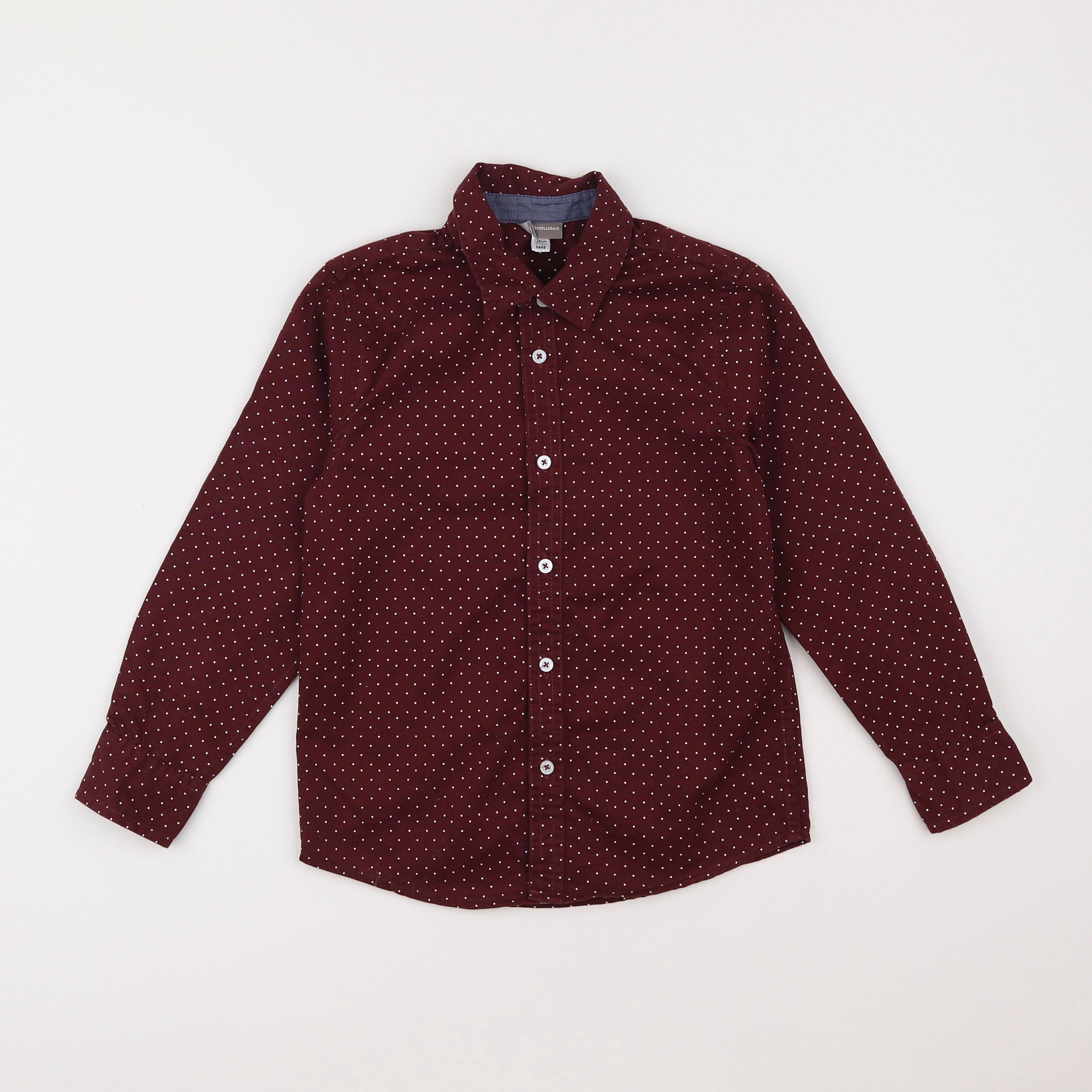Vertbaudet - chemise rouge - 8 ans