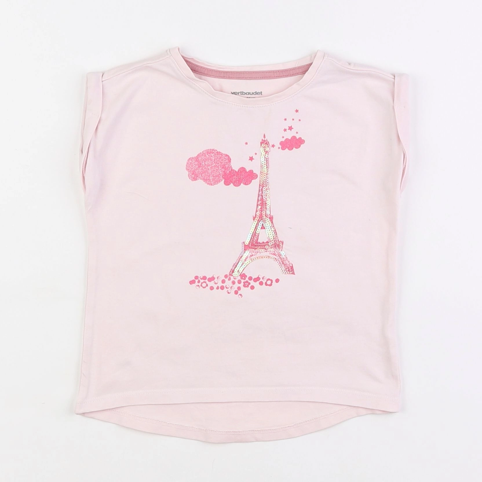 Vertbaudet - tee-shirt rose - 3 ans