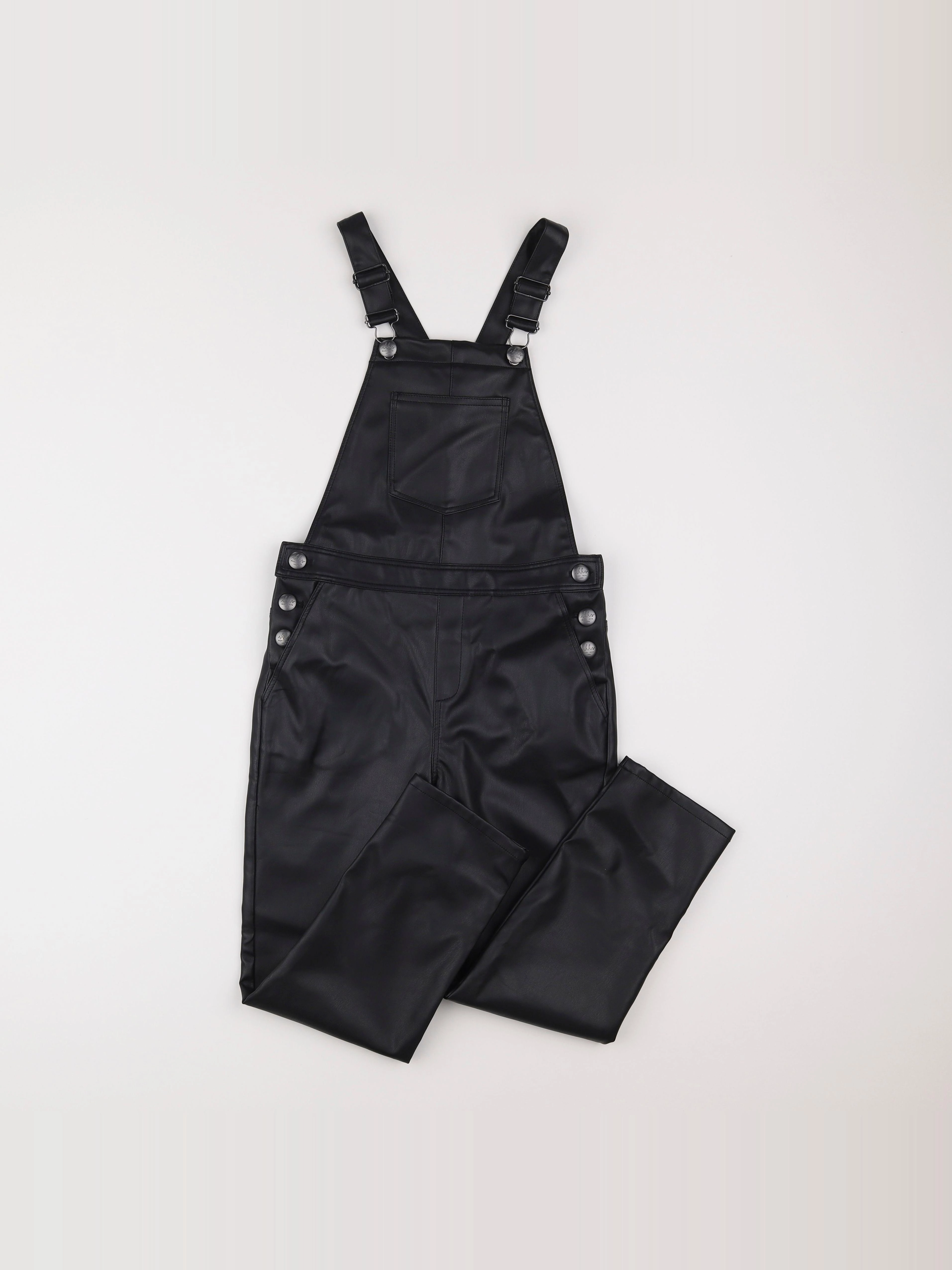 IKKS - salopette simili noir - 10 ans