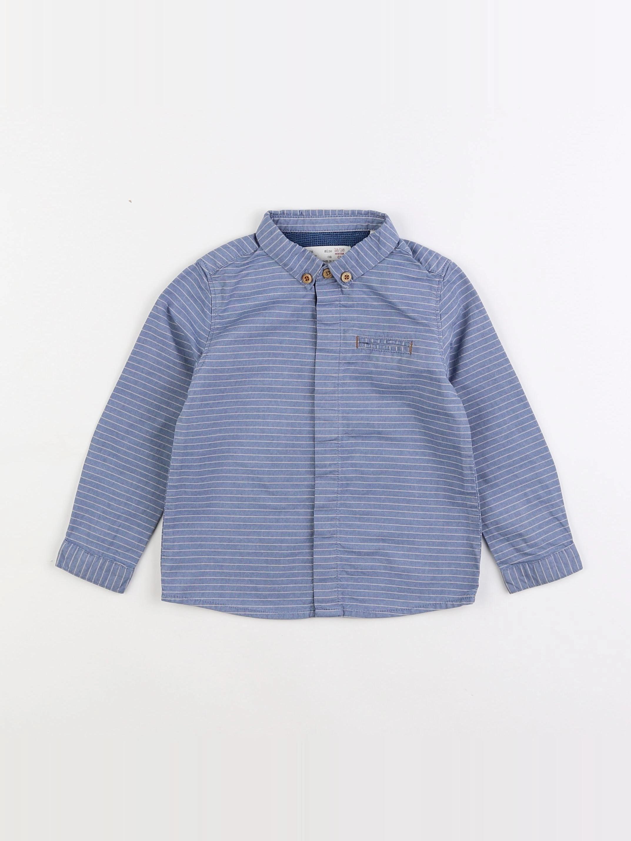 Zara - chemise bleu - 12/18 mois