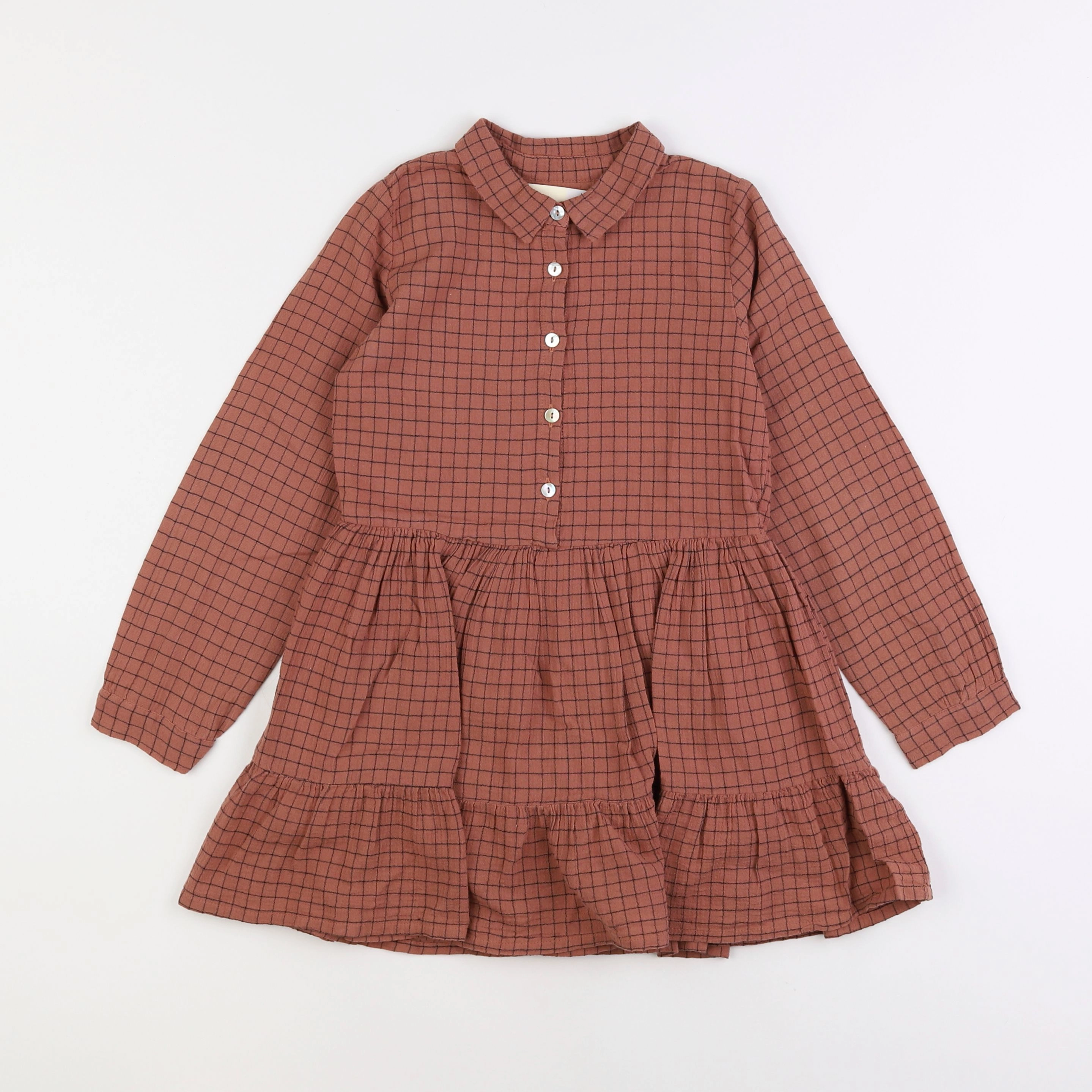 Emile et Ida - robe marron - 4 ans