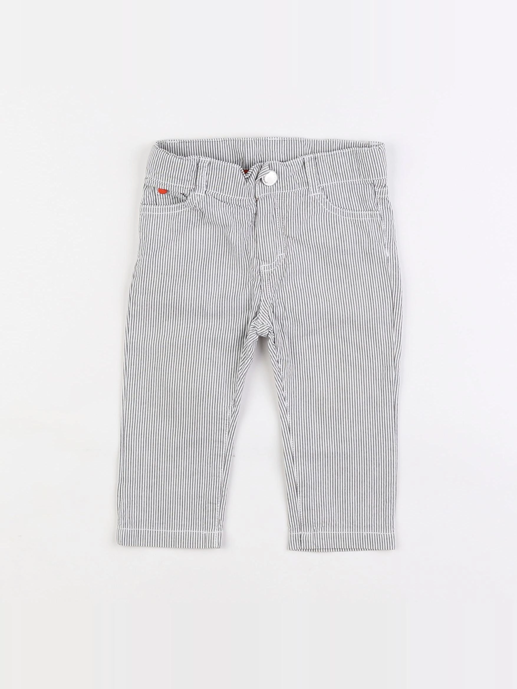 Jacadi - pantalon gris - 12 mois