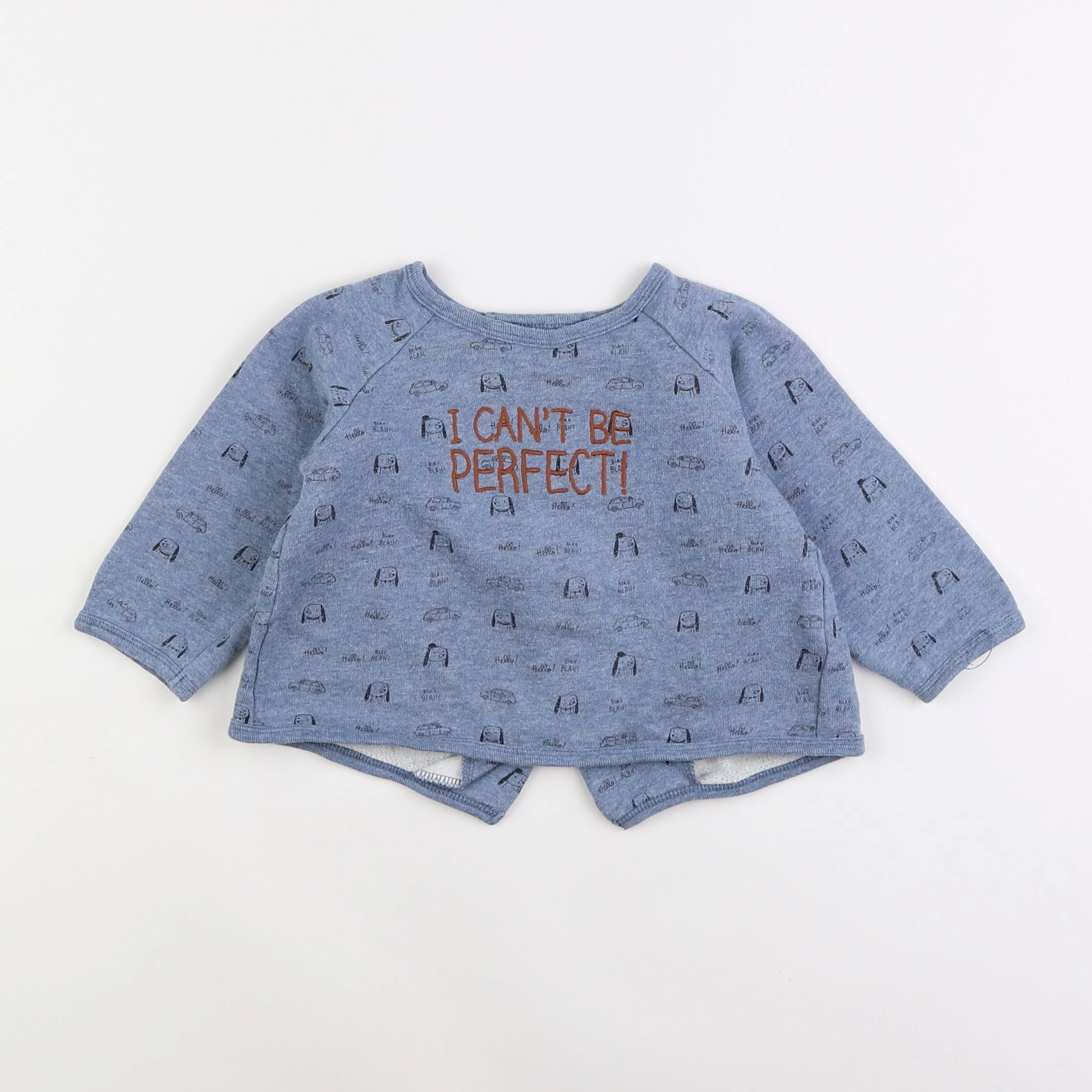 Boutchou - sweat bleu - 18 mois