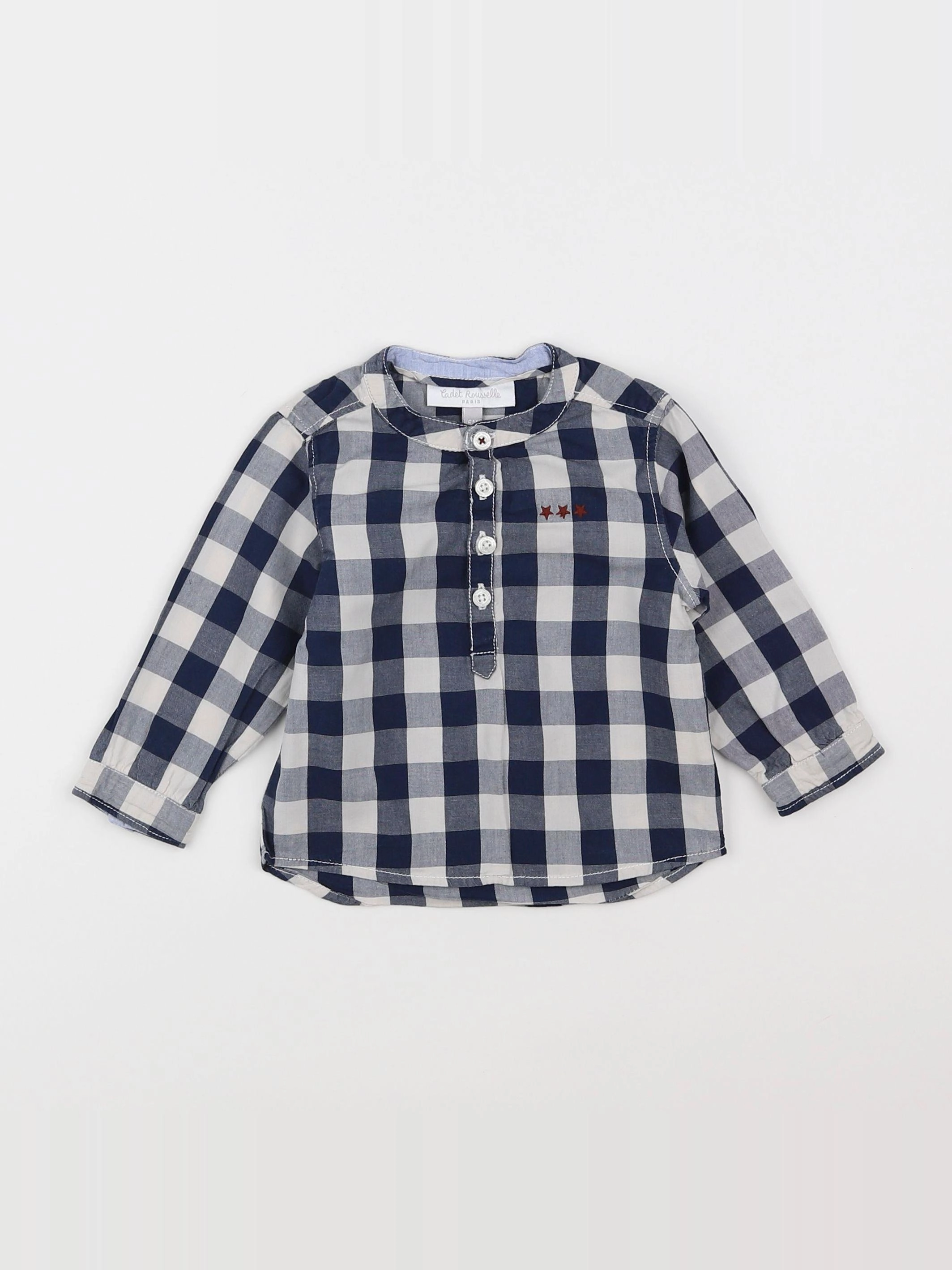 Cadet Rousselle - chemise blanc, bleu - 6 mois