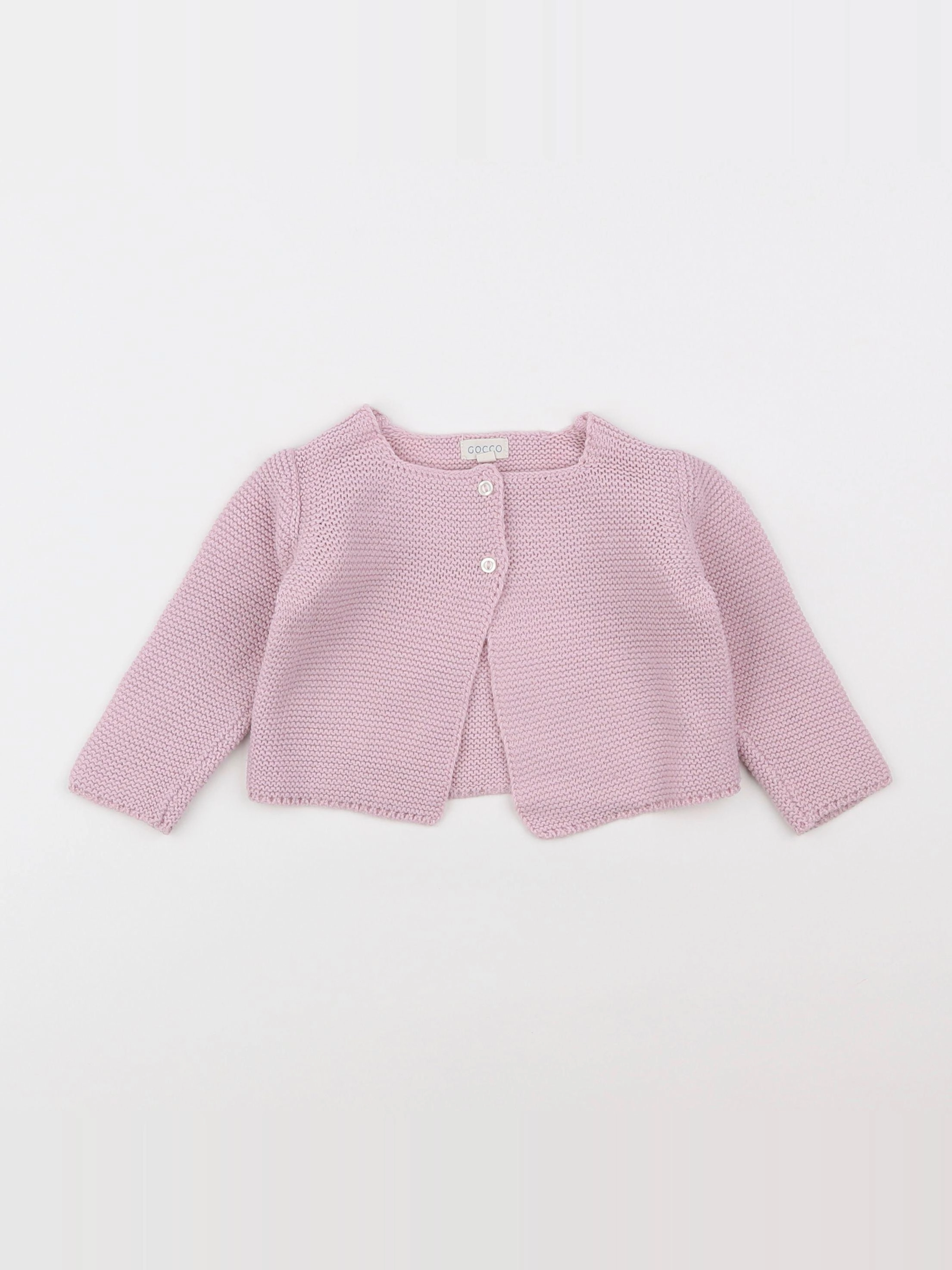 Gocco - gilet rose - 3/6 mois