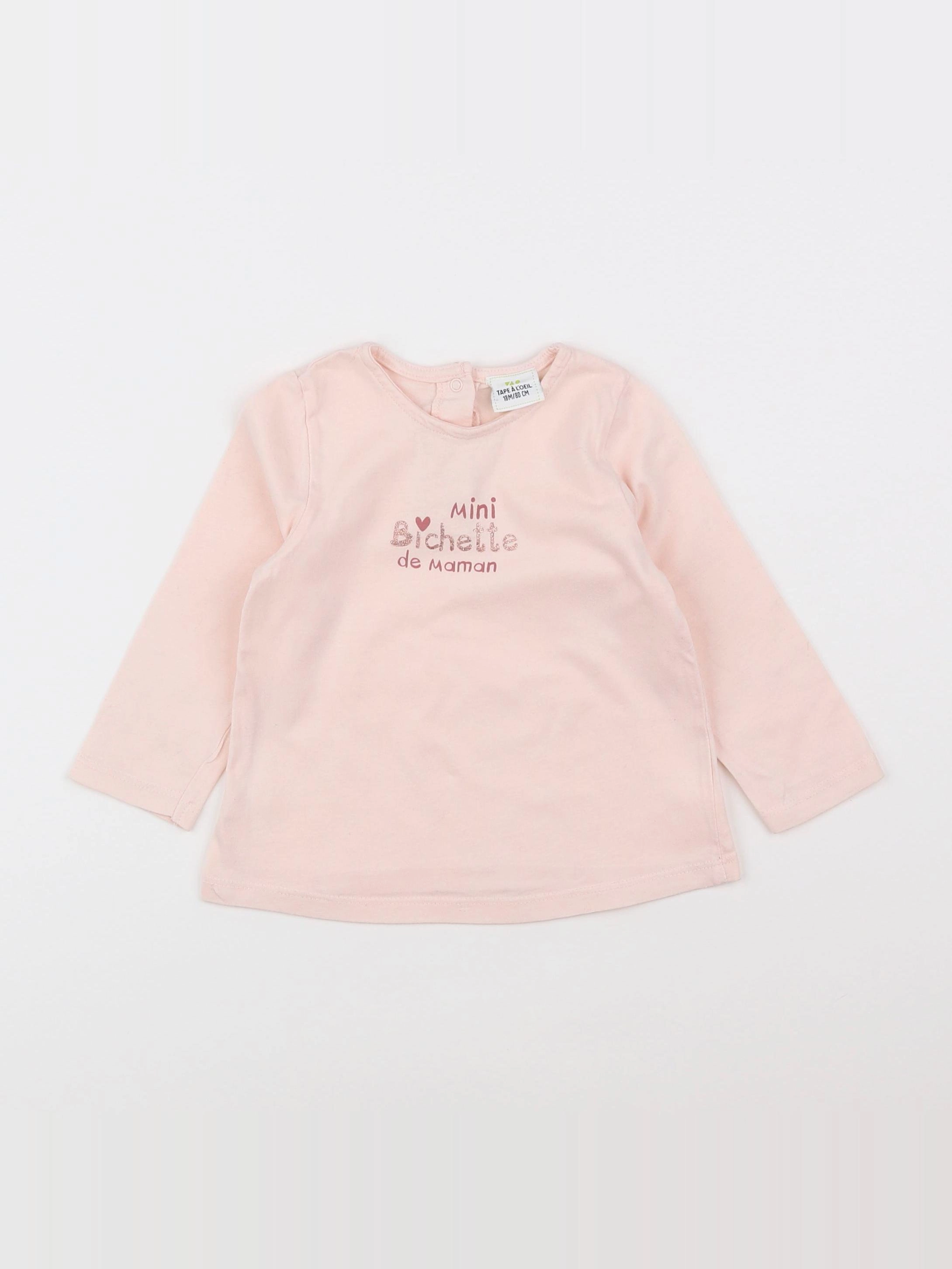 Tape à l'oeil - tee-shirt rose - 18 mois