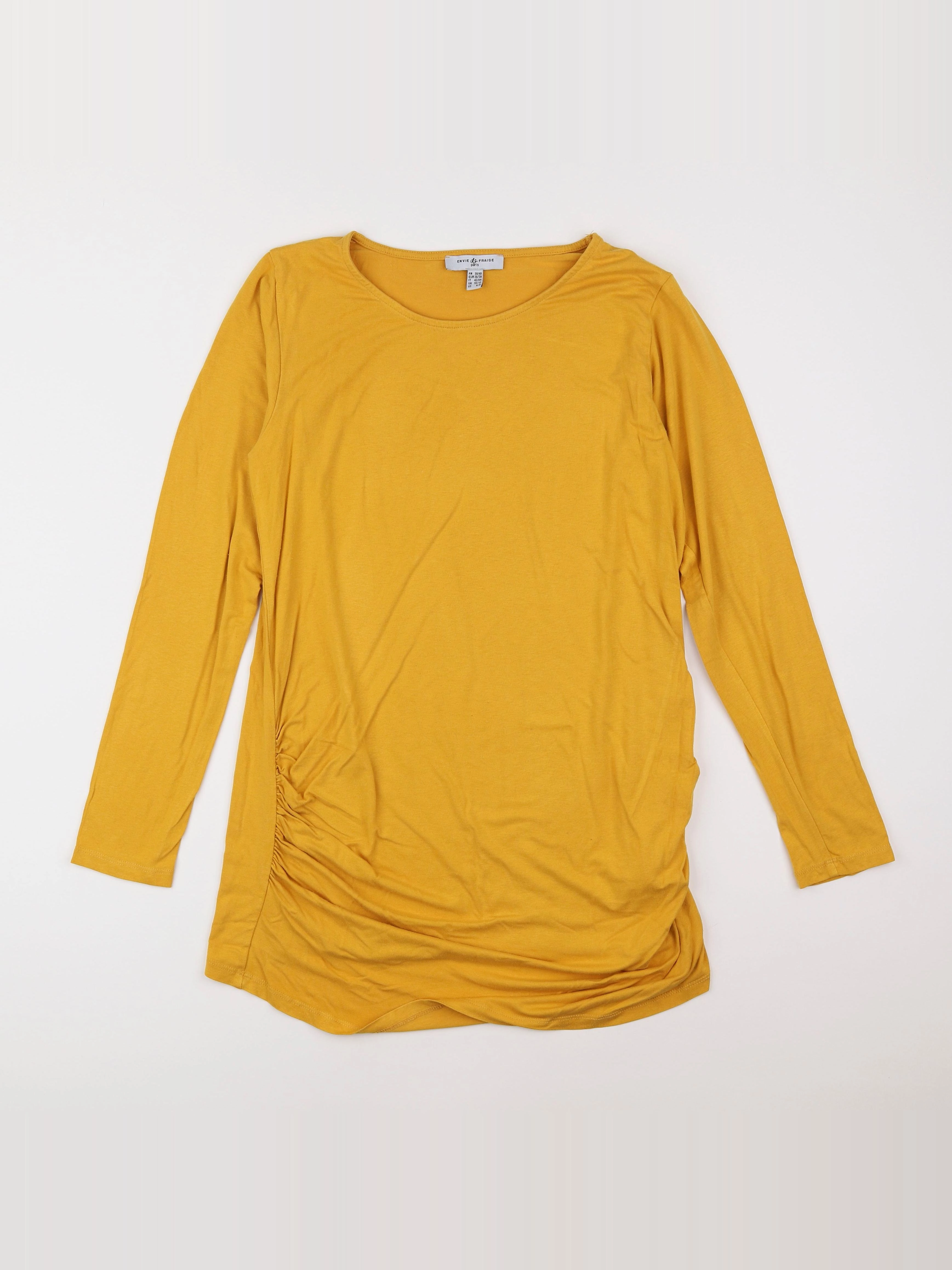 Envie de fraise - tee-shirt grossesse jaune - 38 à 40