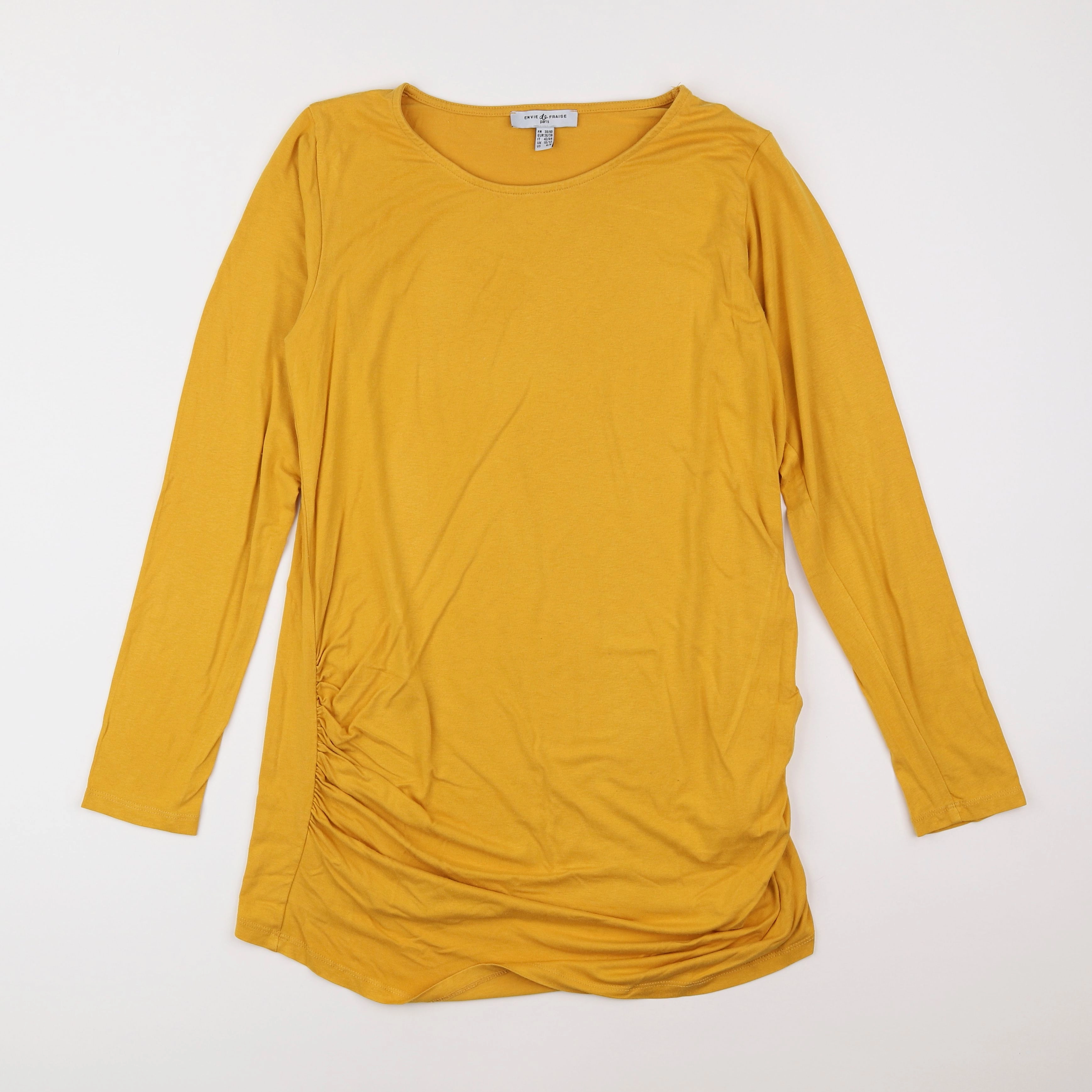 Envie de fraise - tee-shirt grossesse jaune - 38 à 40