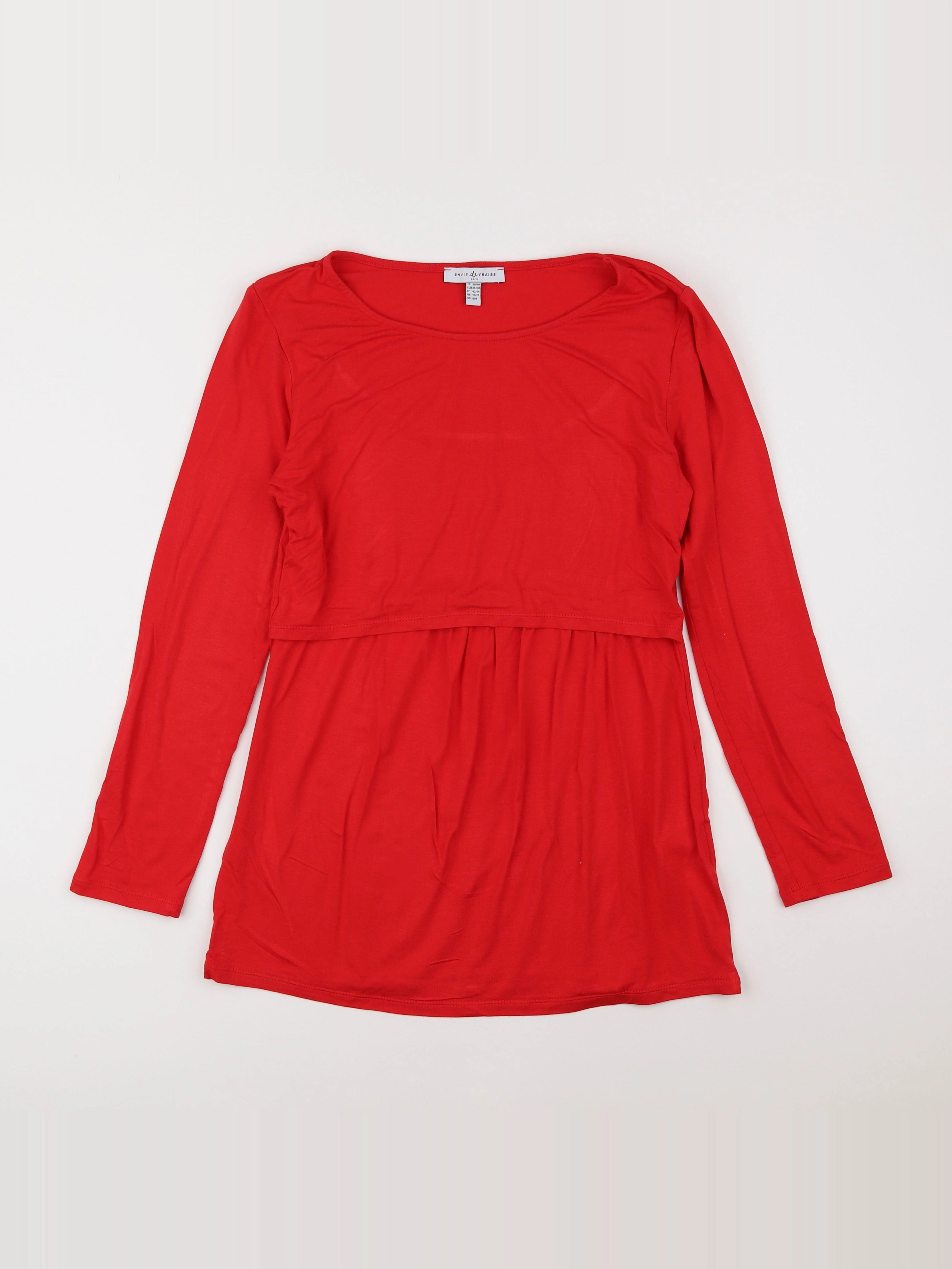 Envie de fraise - tee-shirt grossesse rouge - 38 à 40