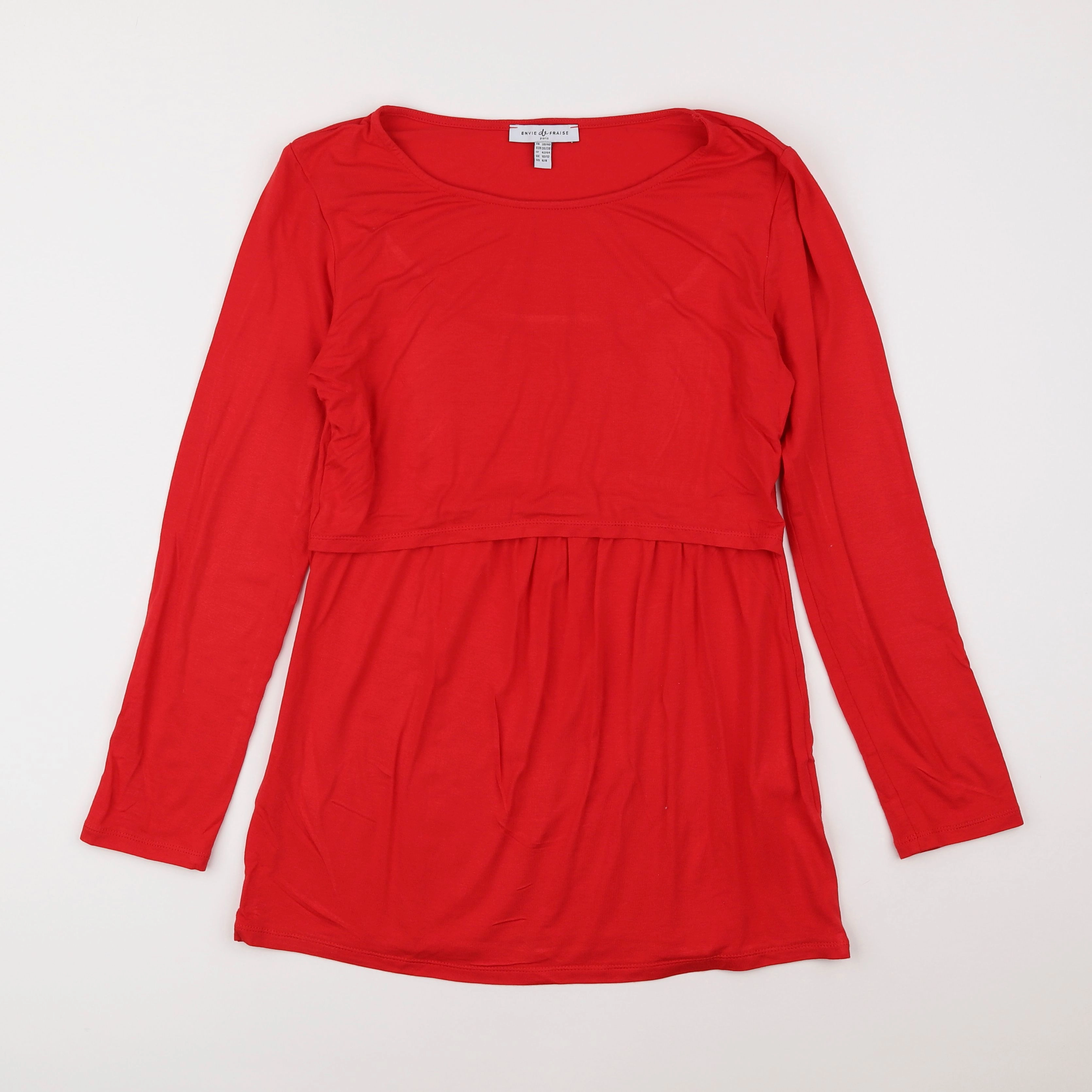Envie de fraise - tee-shirt grossesse rouge - 38 à 40