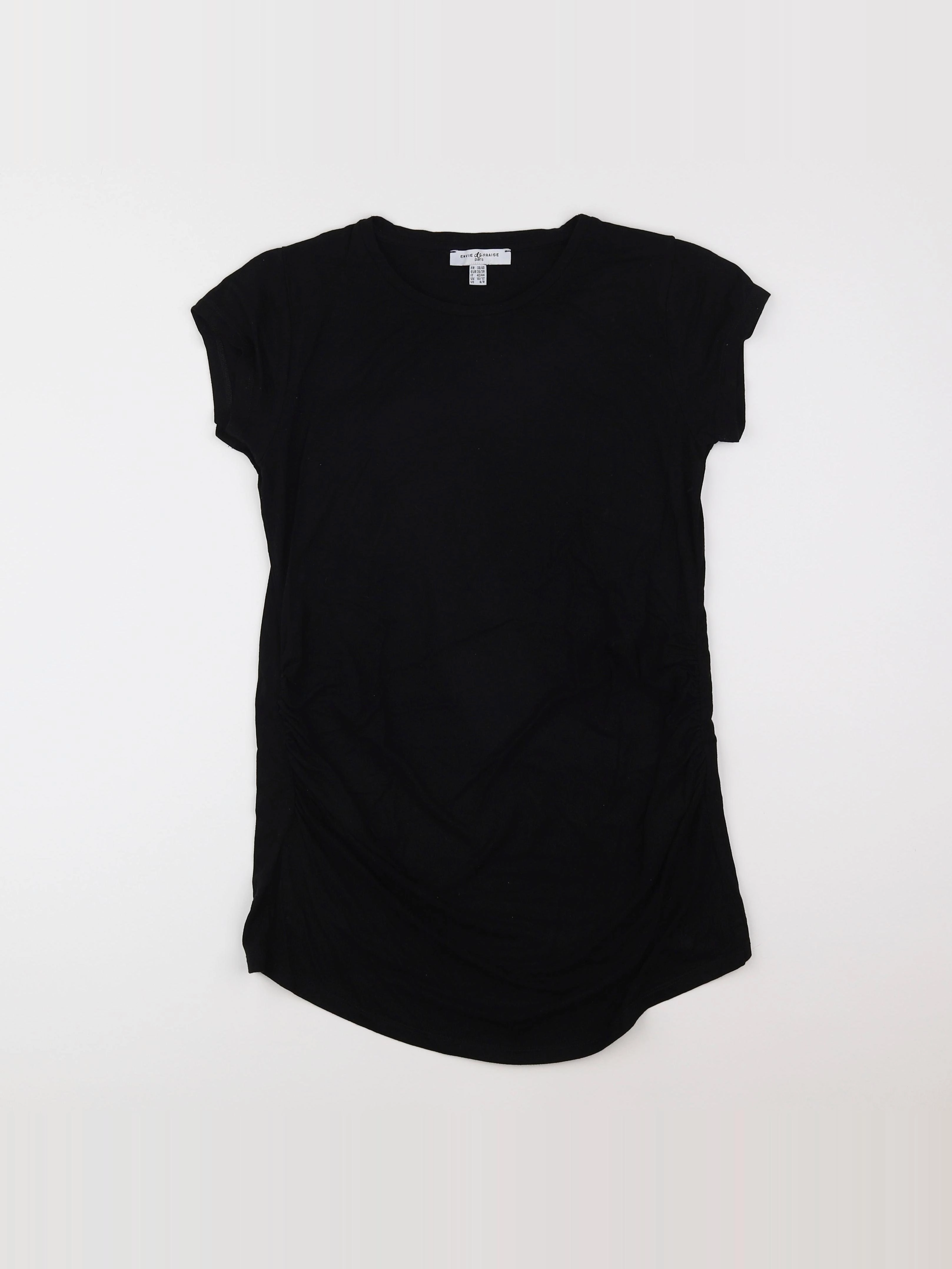 Envie de fraise - tee-shirt grossesse noir - 38 à 40