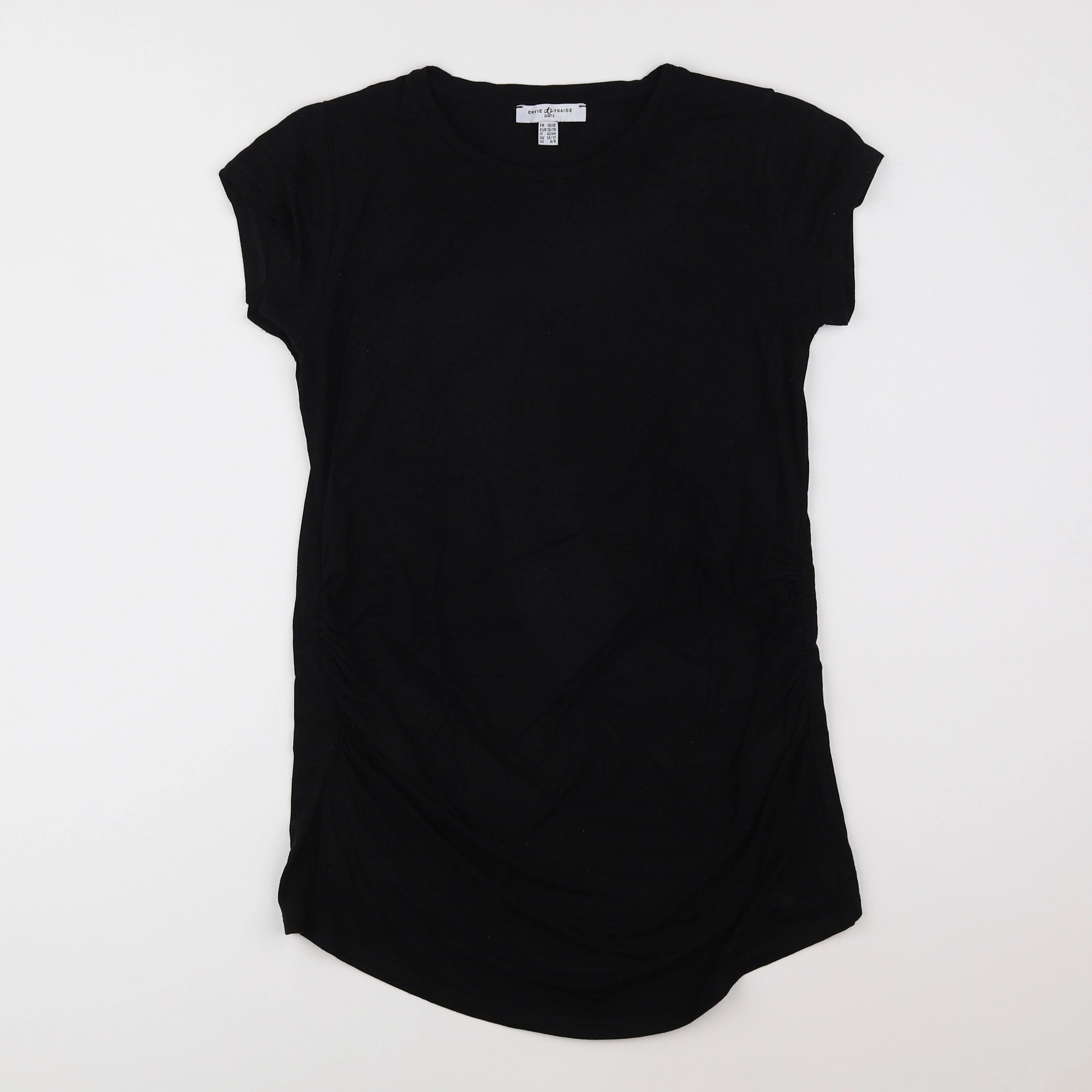 Envie de fraise - tee-shirt grossesse noir - 38 à 40
