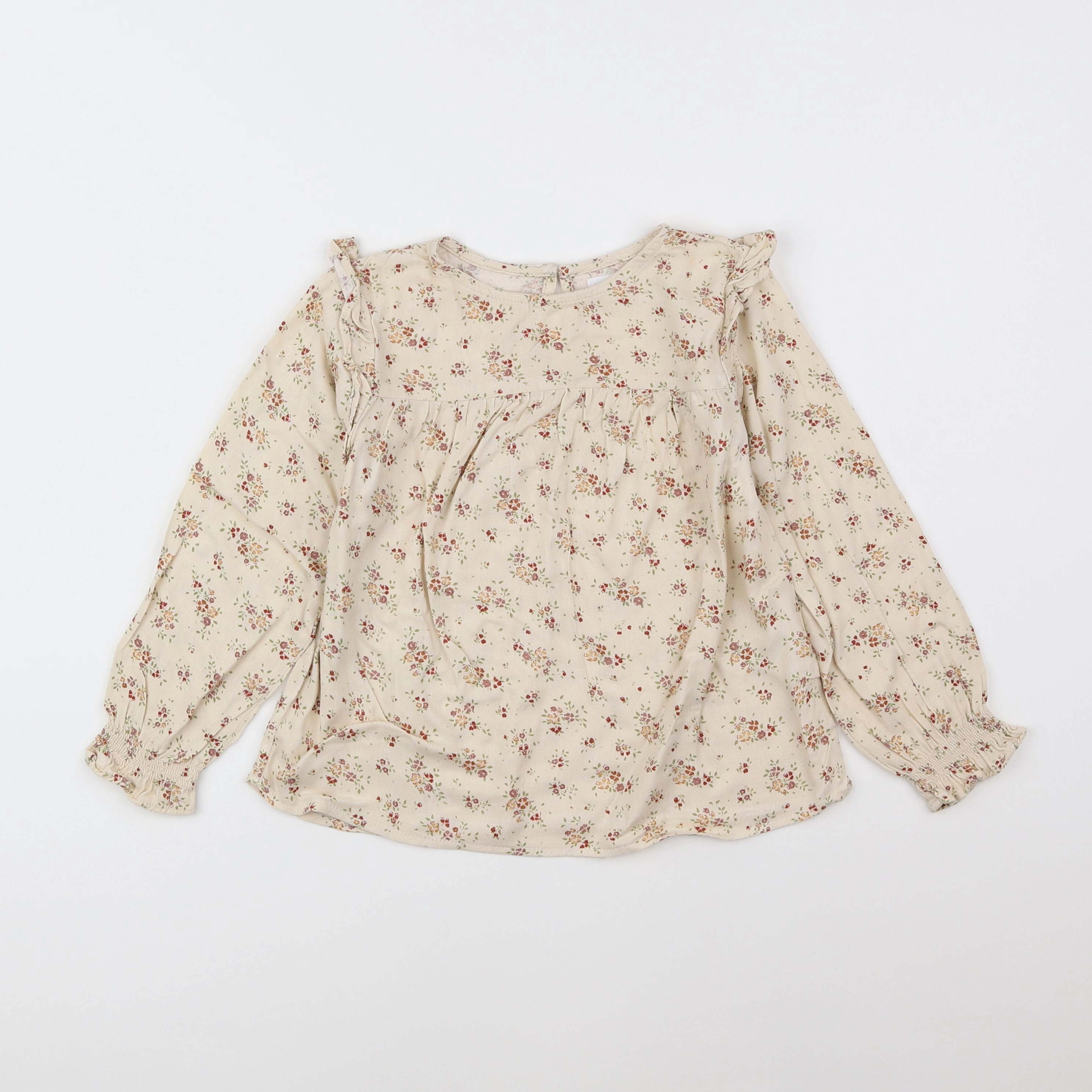 Vertbaudet - blouse beige - 6 ans