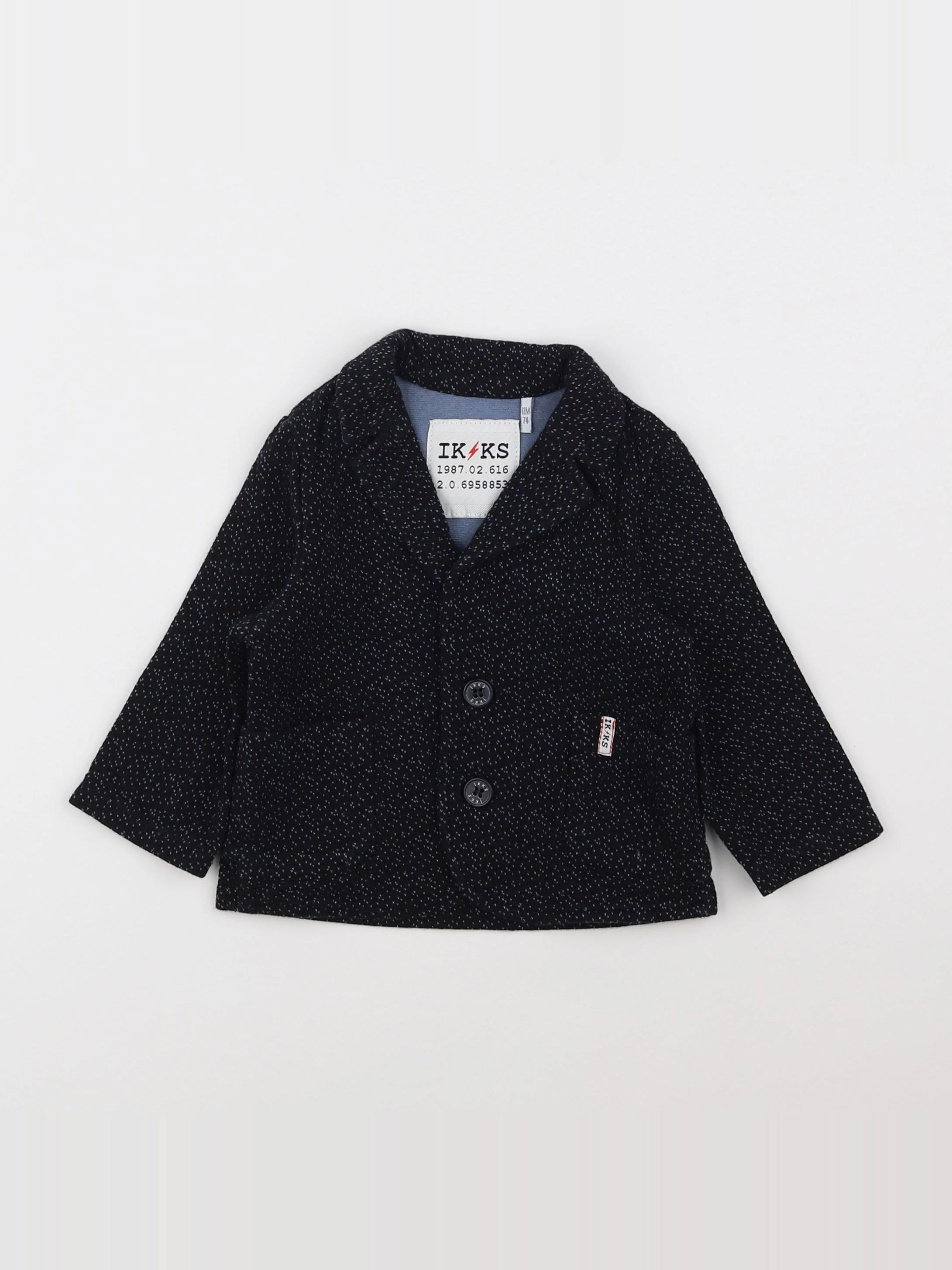IKKS - veste noir - 12 mois