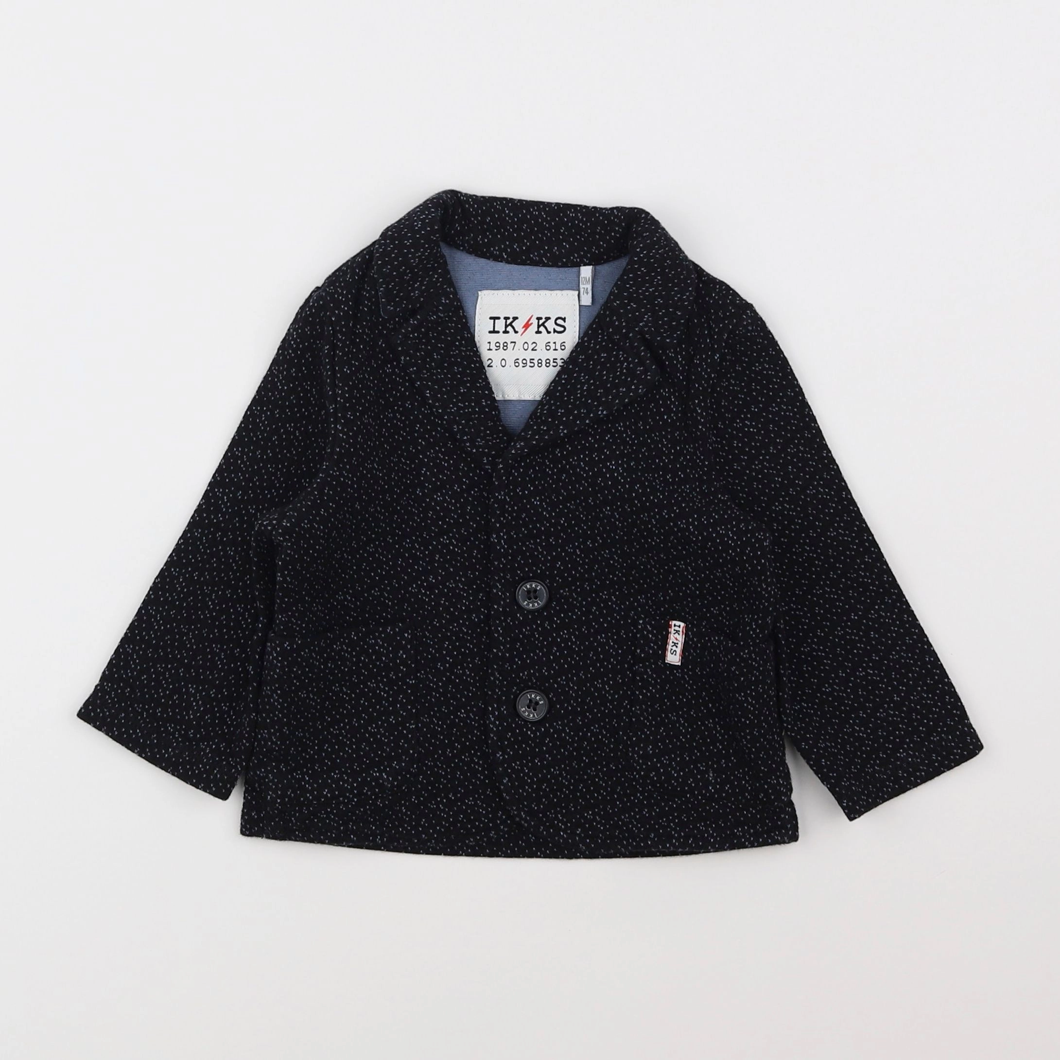 IKKS - veste noir - 12 mois