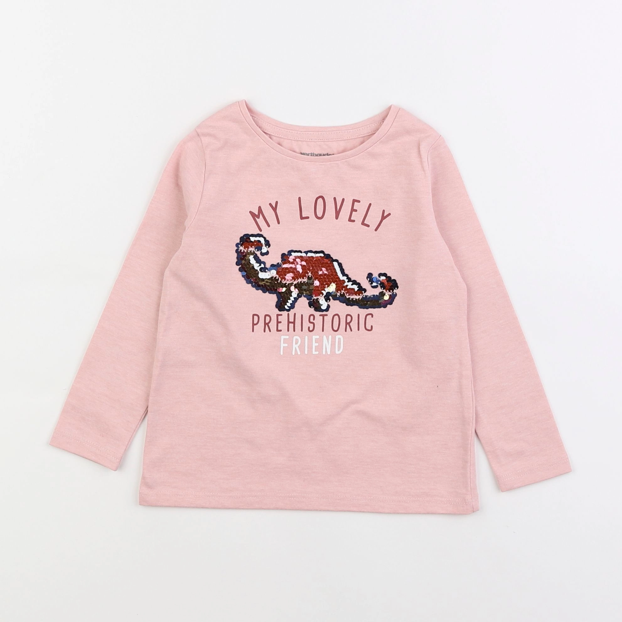 Vertbaudet - tee-shirt rose - 2 ans