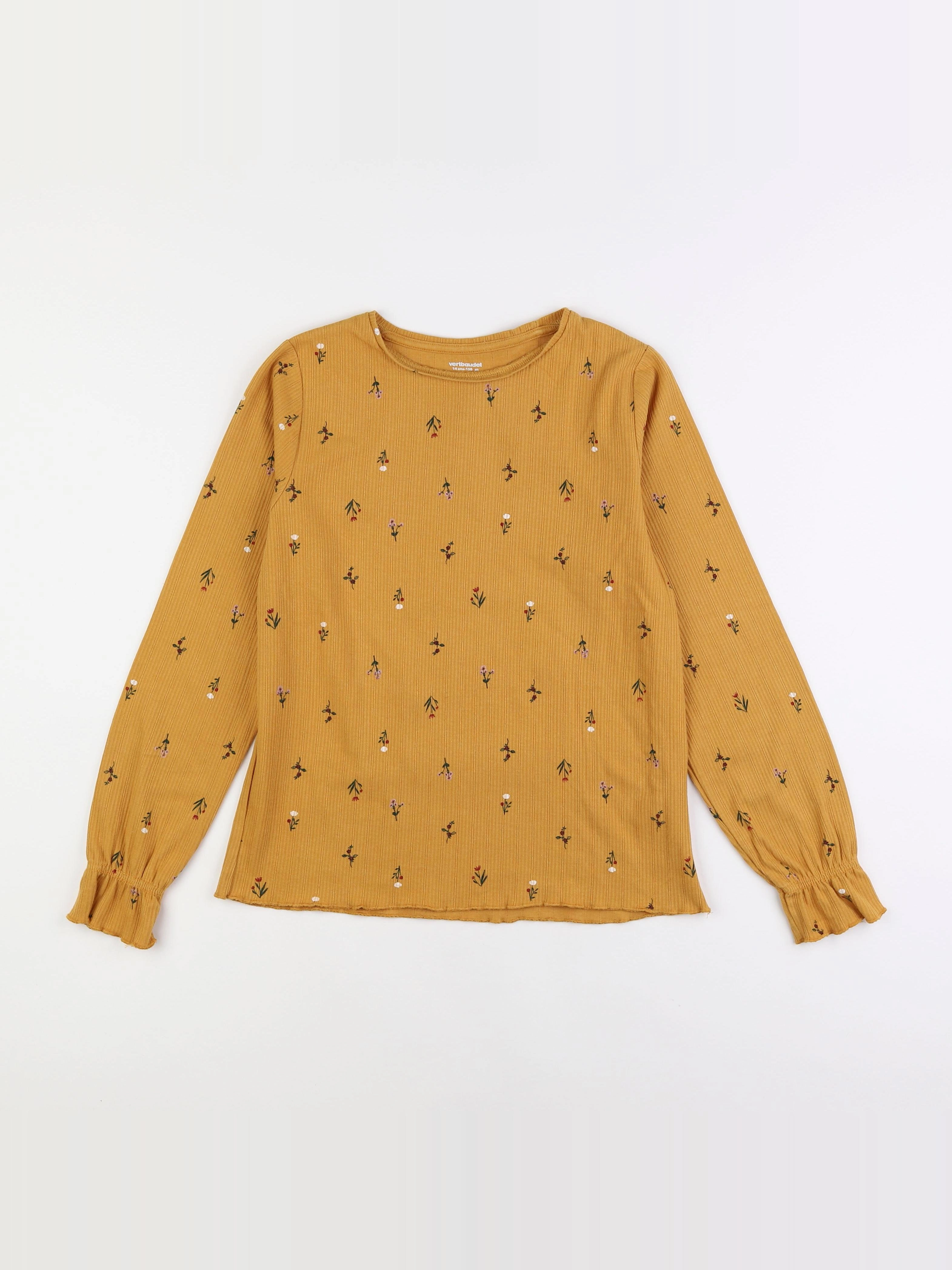 Vertbaudet - tee-shirt marron - 14 ans
