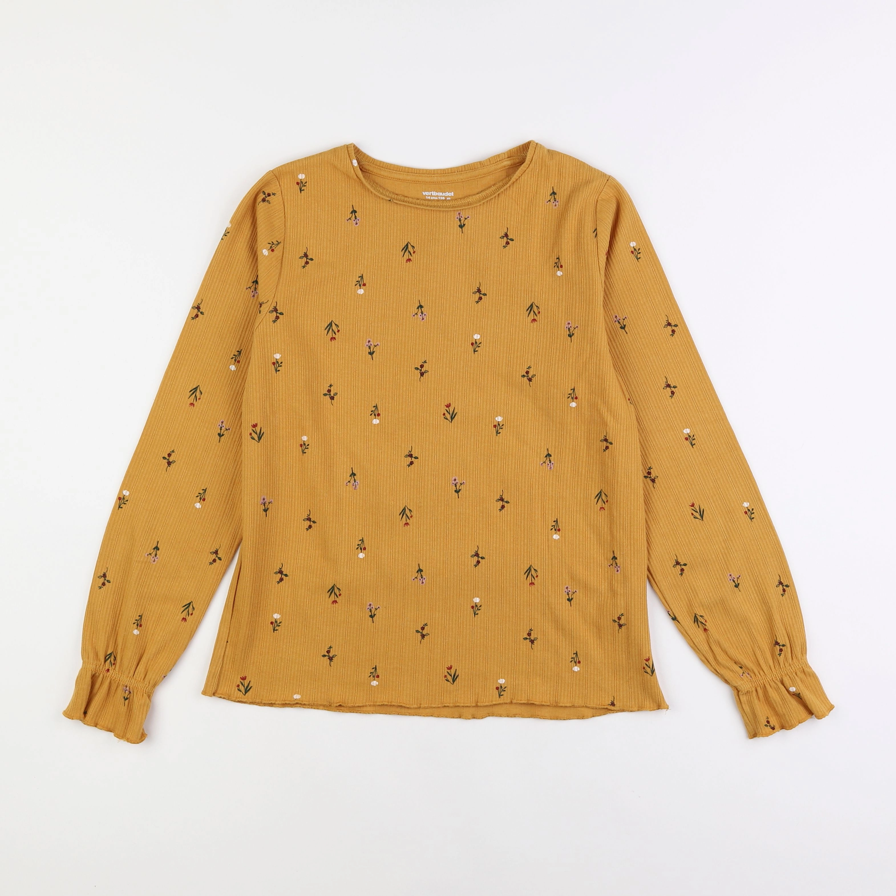 Vertbaudet - tee-shirt marron - 14 ans