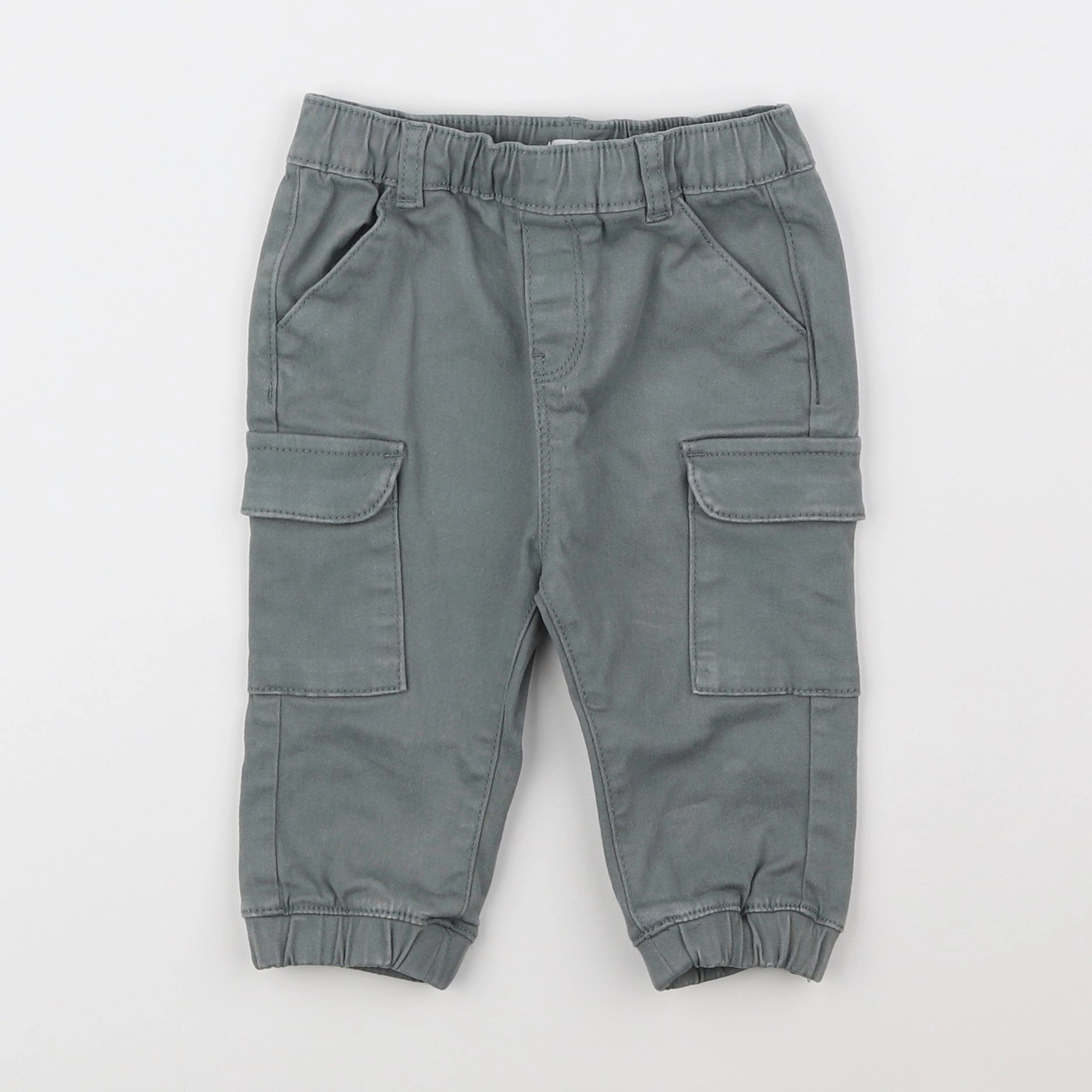 Vertbaudet - pantalon vert - 9 mois