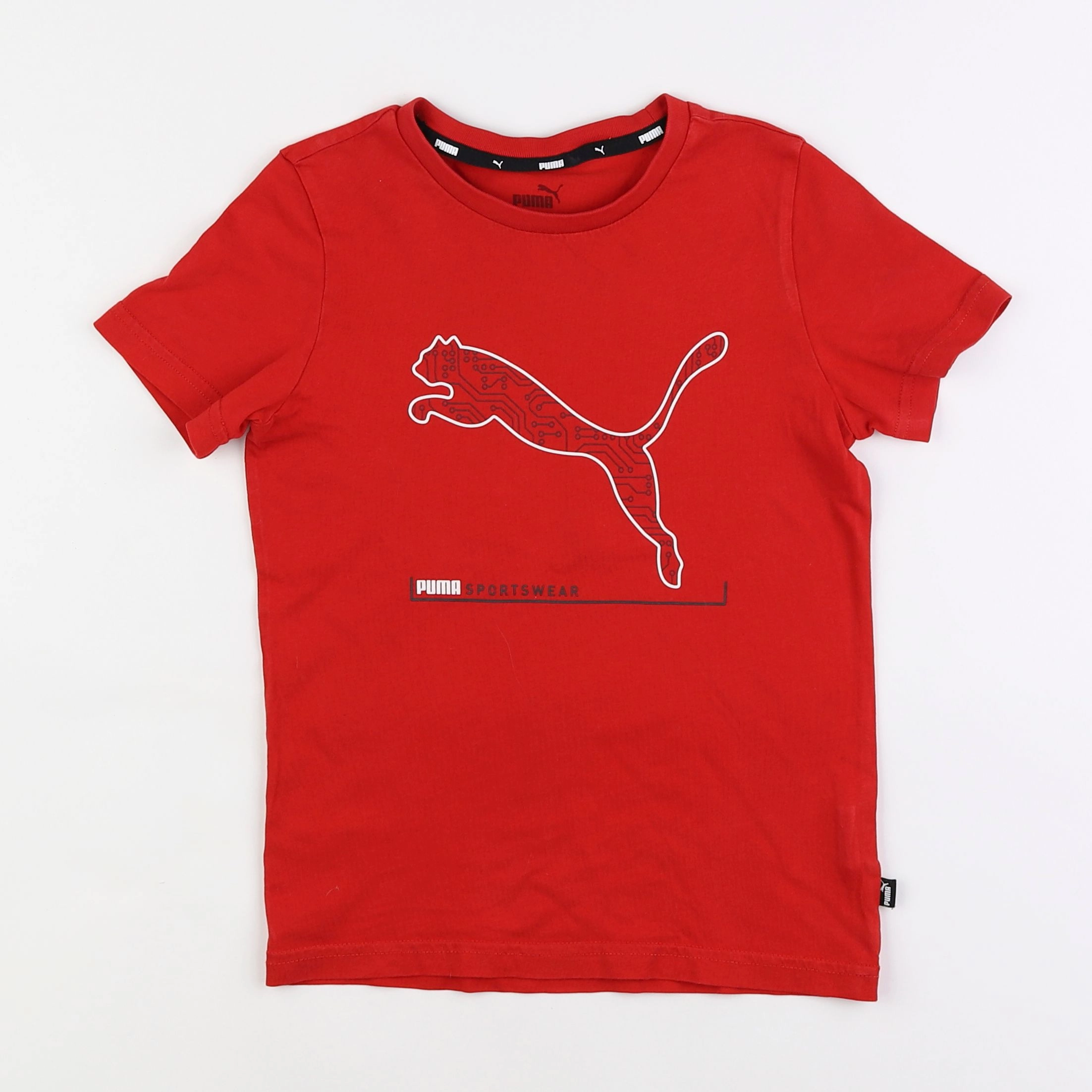 Puma - tee-shirt rouge - 7/8 ans